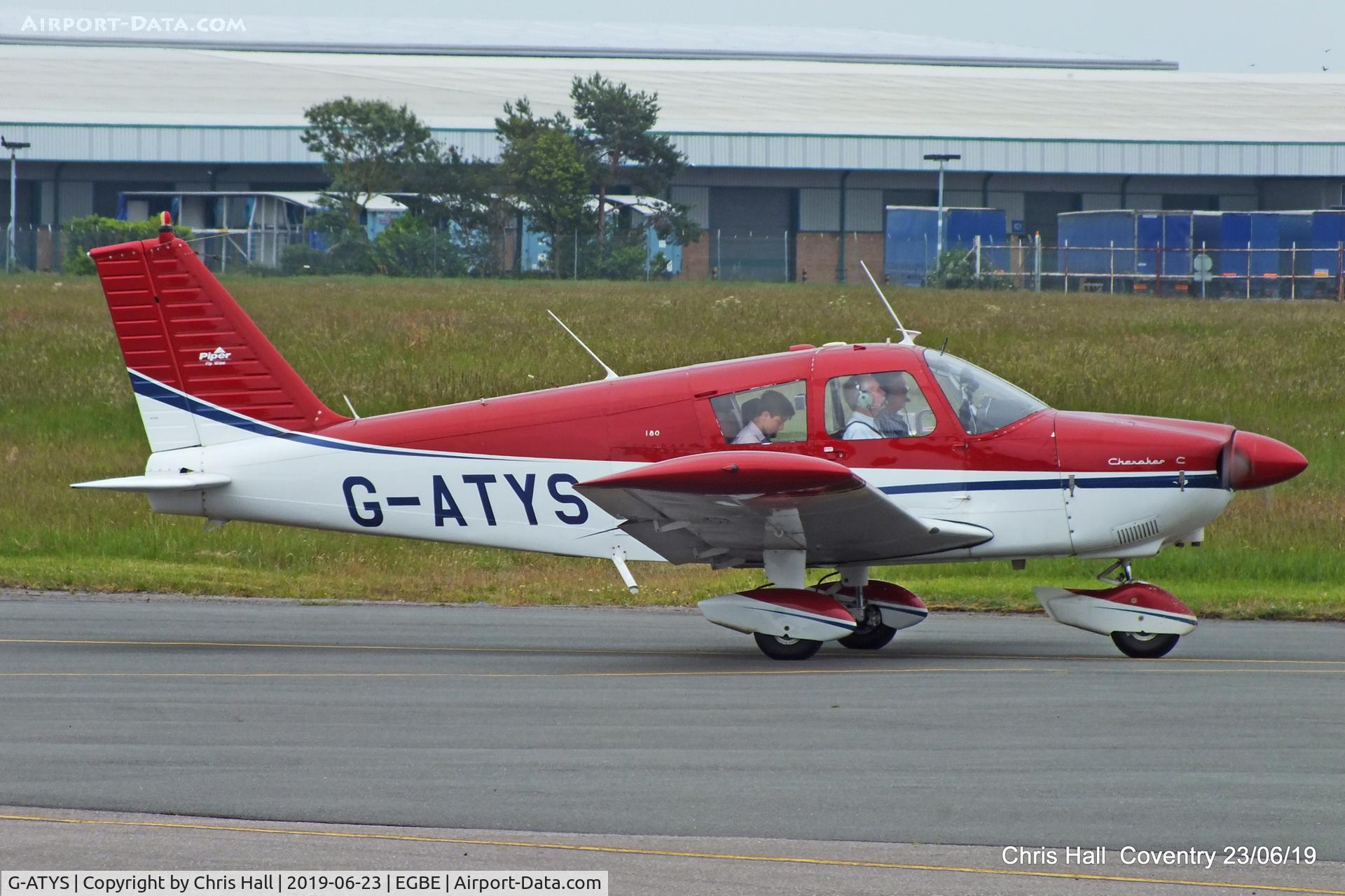G-ATYS, 1966 Piper PA-28-180 Cherokee C/N 28-3296, Project Propeller fly in, Coventry
