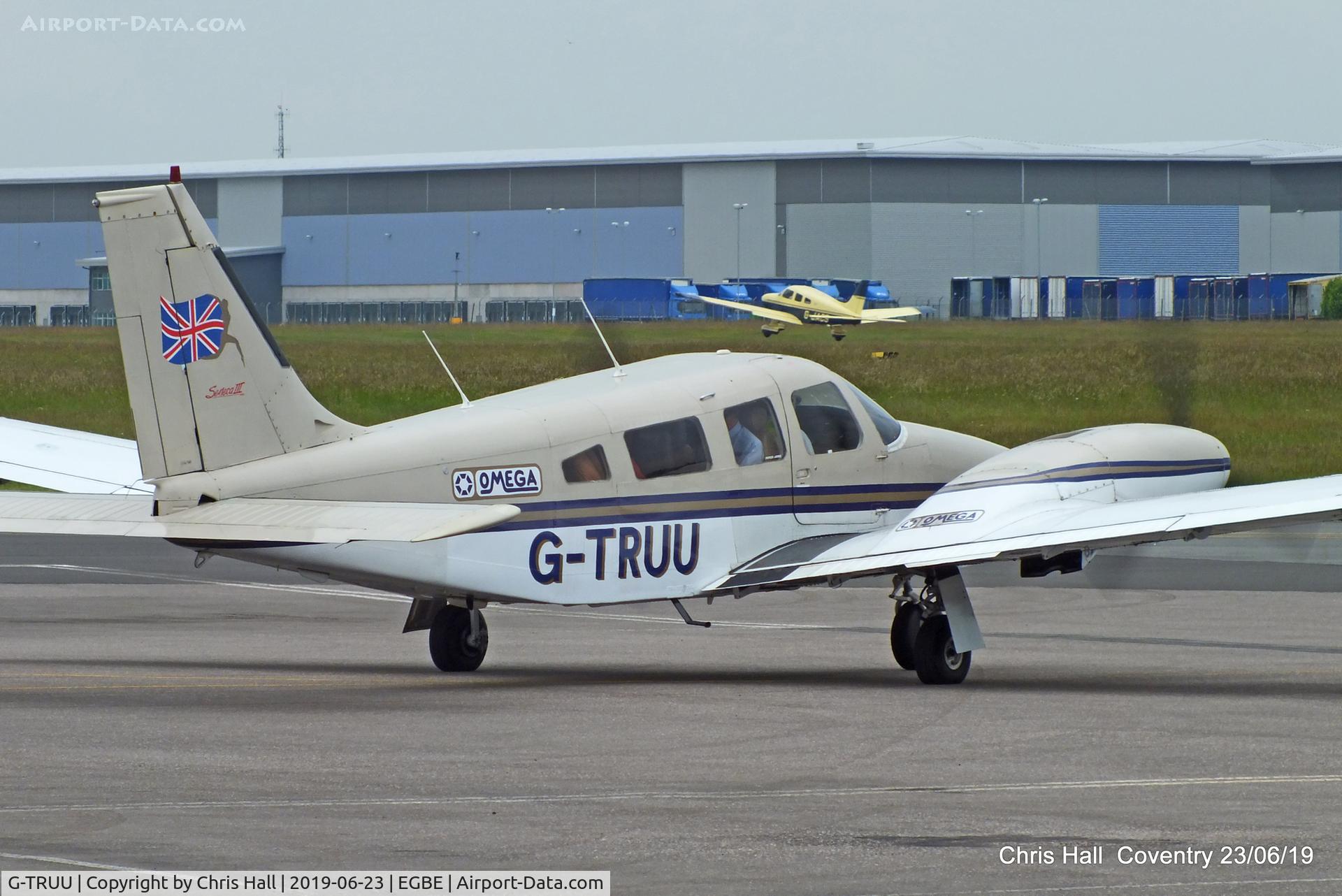 G-TRUU, 1986 Piper PA-34-220T Seneca III C/N 34-33020, Project Propeller fly in, Coventry