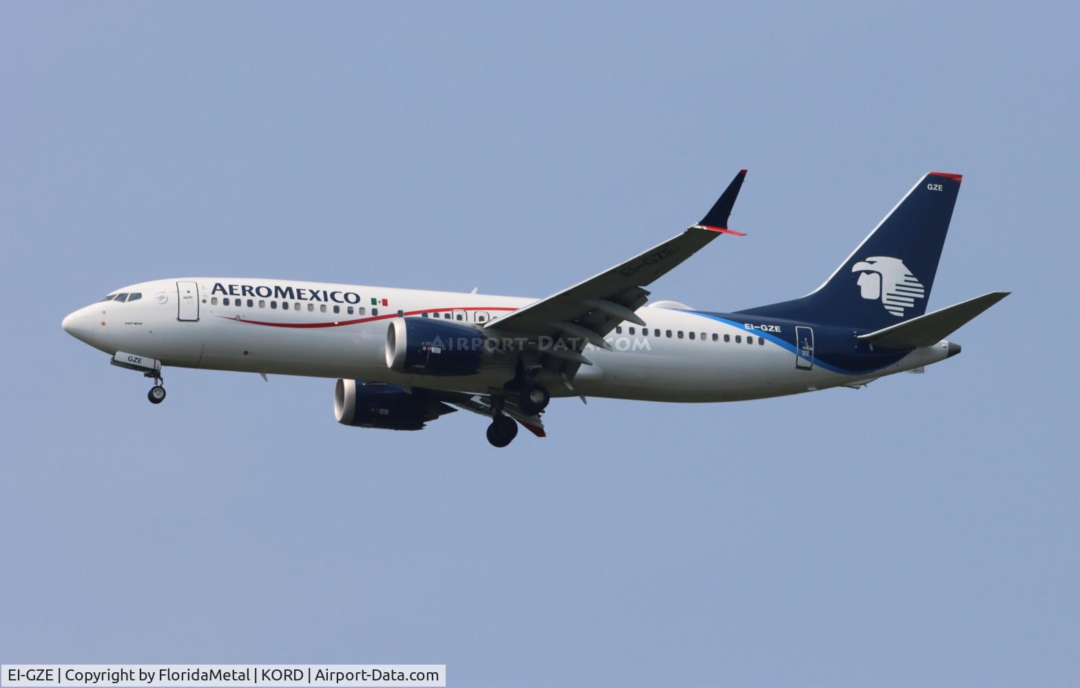 EI-GZE, 2019 Boeing 737-8 MAX C/N 42842, AMX 737-8 zx mex, mmmx-ord