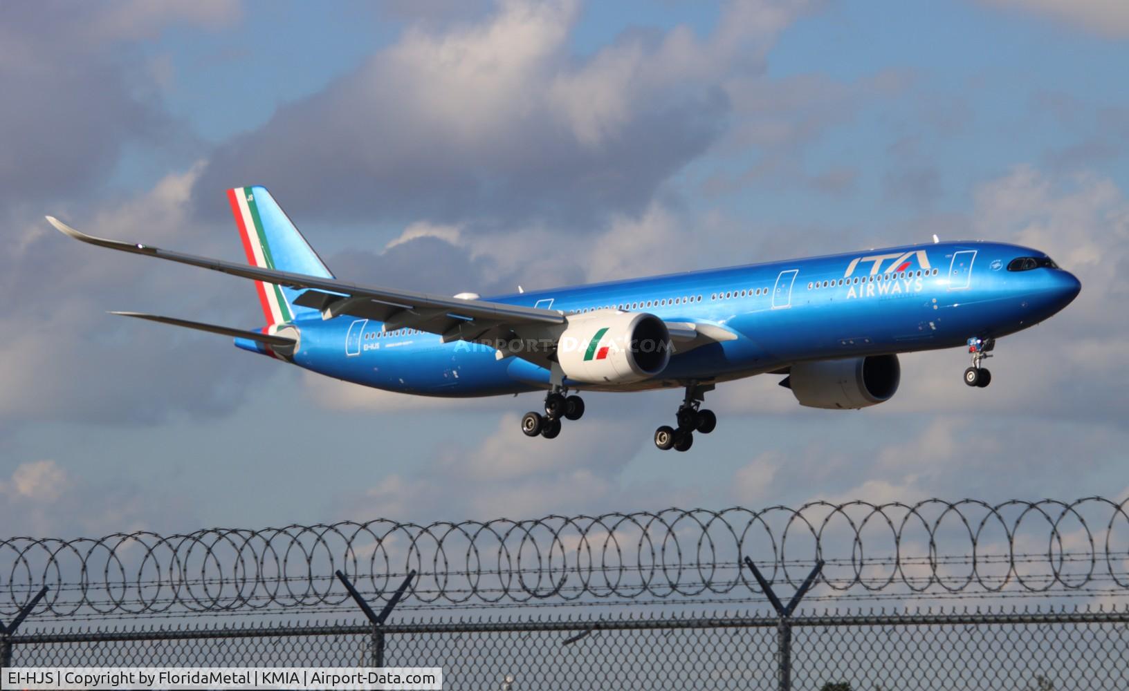 EI-HJS, 2024 Airbus A330-941 C/N 2063, ITA A339 zx fco, lirf-mia
