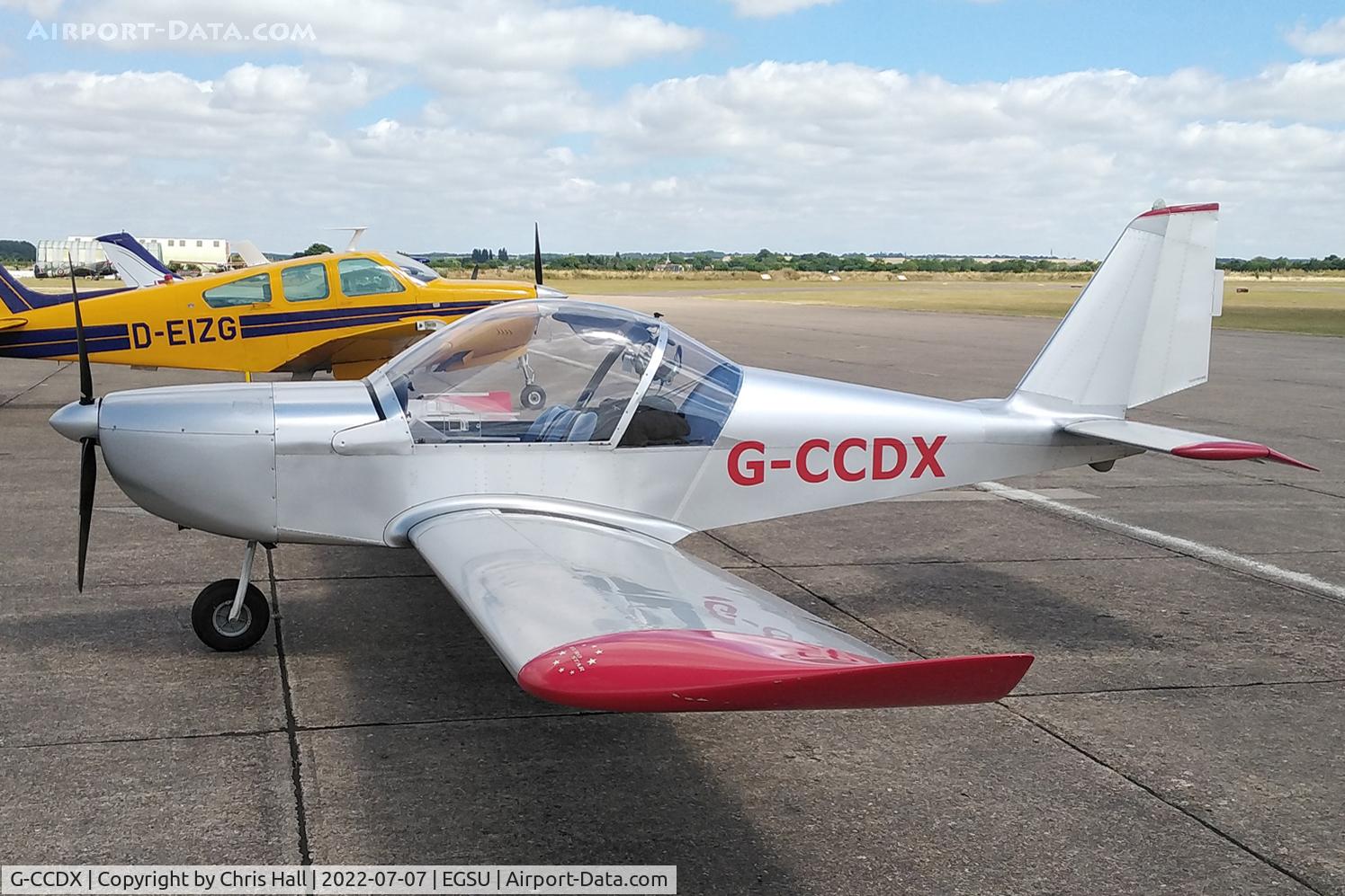 G-CCDX, 2003 Aerotechnik EV-97 Eurostar C/N PFA 315-14013, Duxford