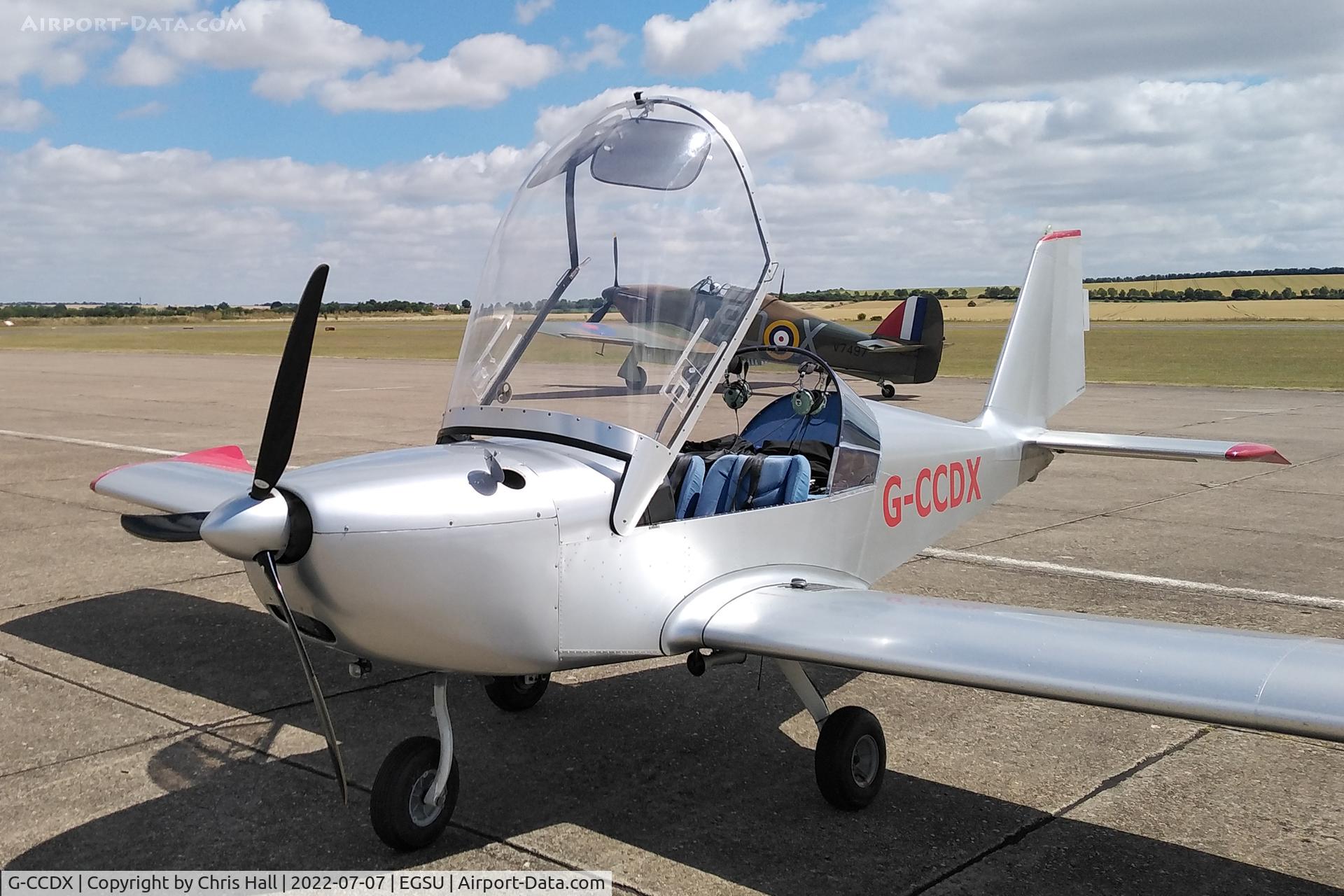 G-CCDX, 2003 Aerotechnik EV-97 Eurostar C/N PFA 315-14013, Duxford