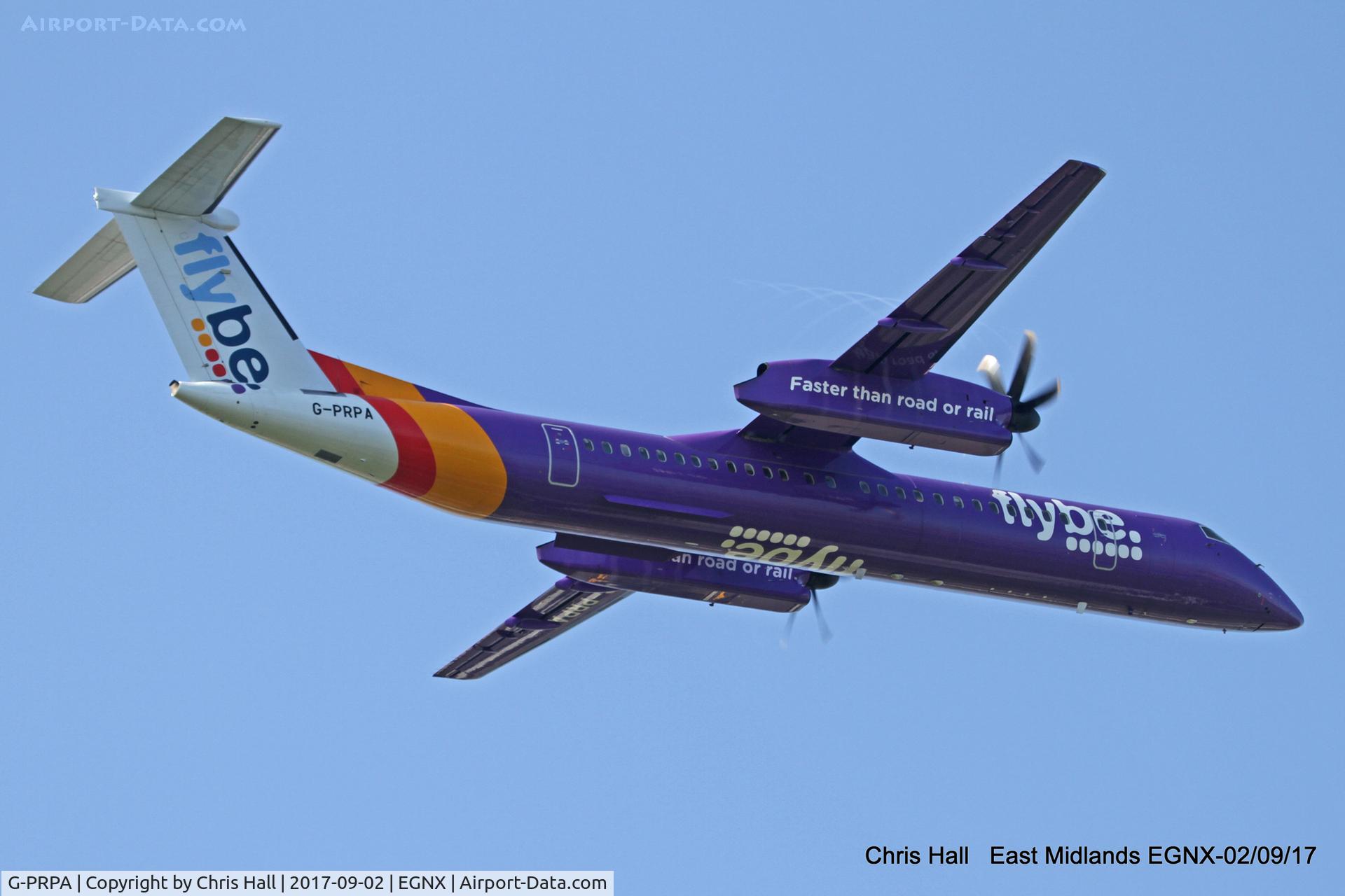 G-PRPA, 2008 De Havilland Canada DHC-8-402 Dash 8 C/N 4187, East Midlands