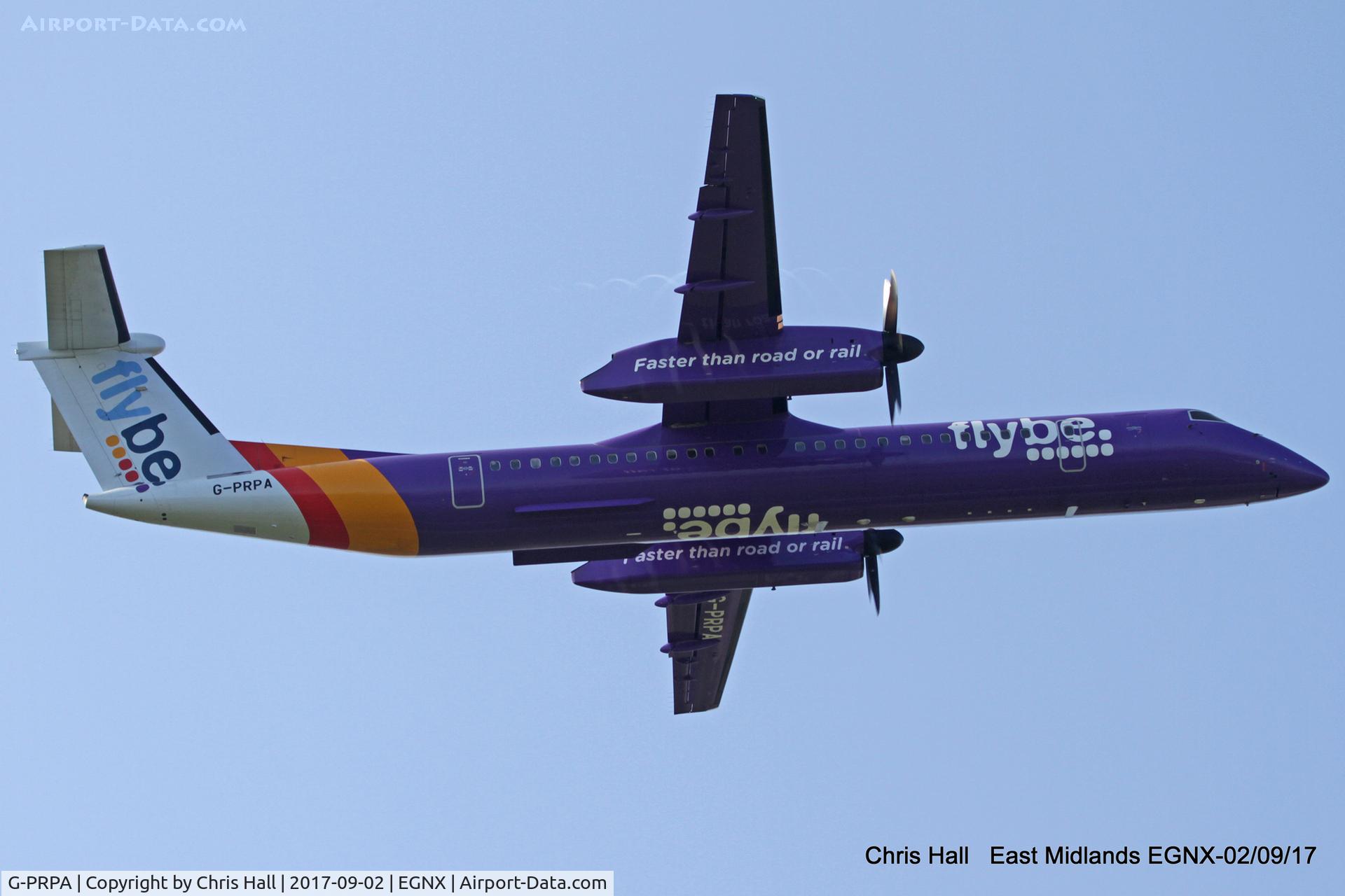 G-PRPA, 2008 De Havilland Canada DHC-8-402 Dash 8 C/N 4187, East Midlands