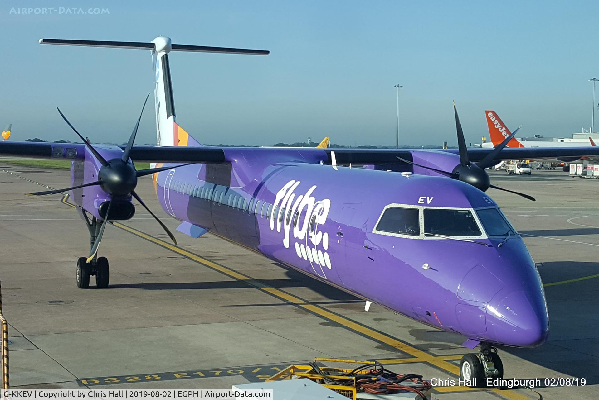 G-KKEV, 2008 De Havilland Canada DHC-8-402Q Dash 8 C/N 4201, Edinburgh