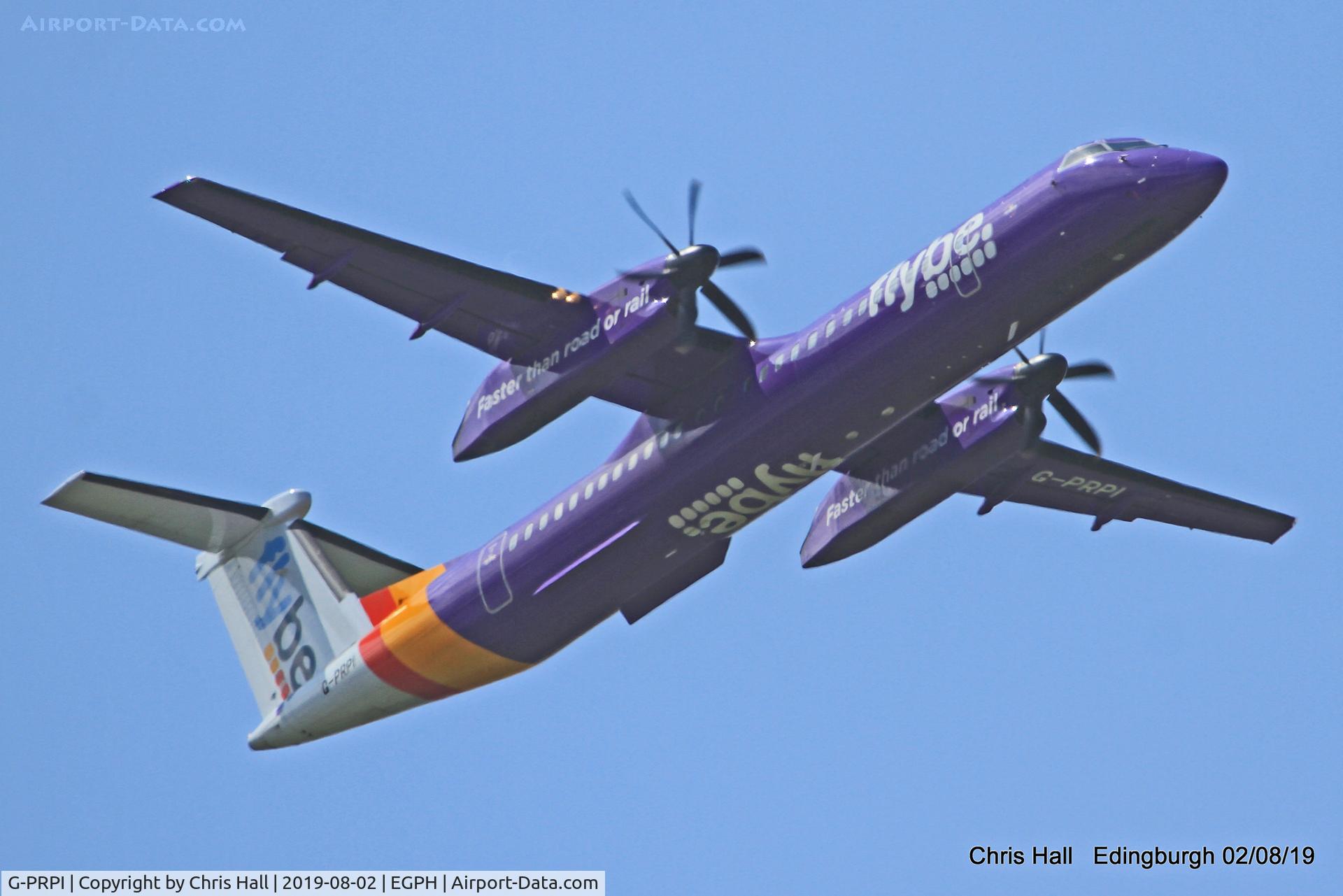 G-PRPI, 2008 Bombardier DHC-8-402 Dash 8 C/N 4204, Edinburgh