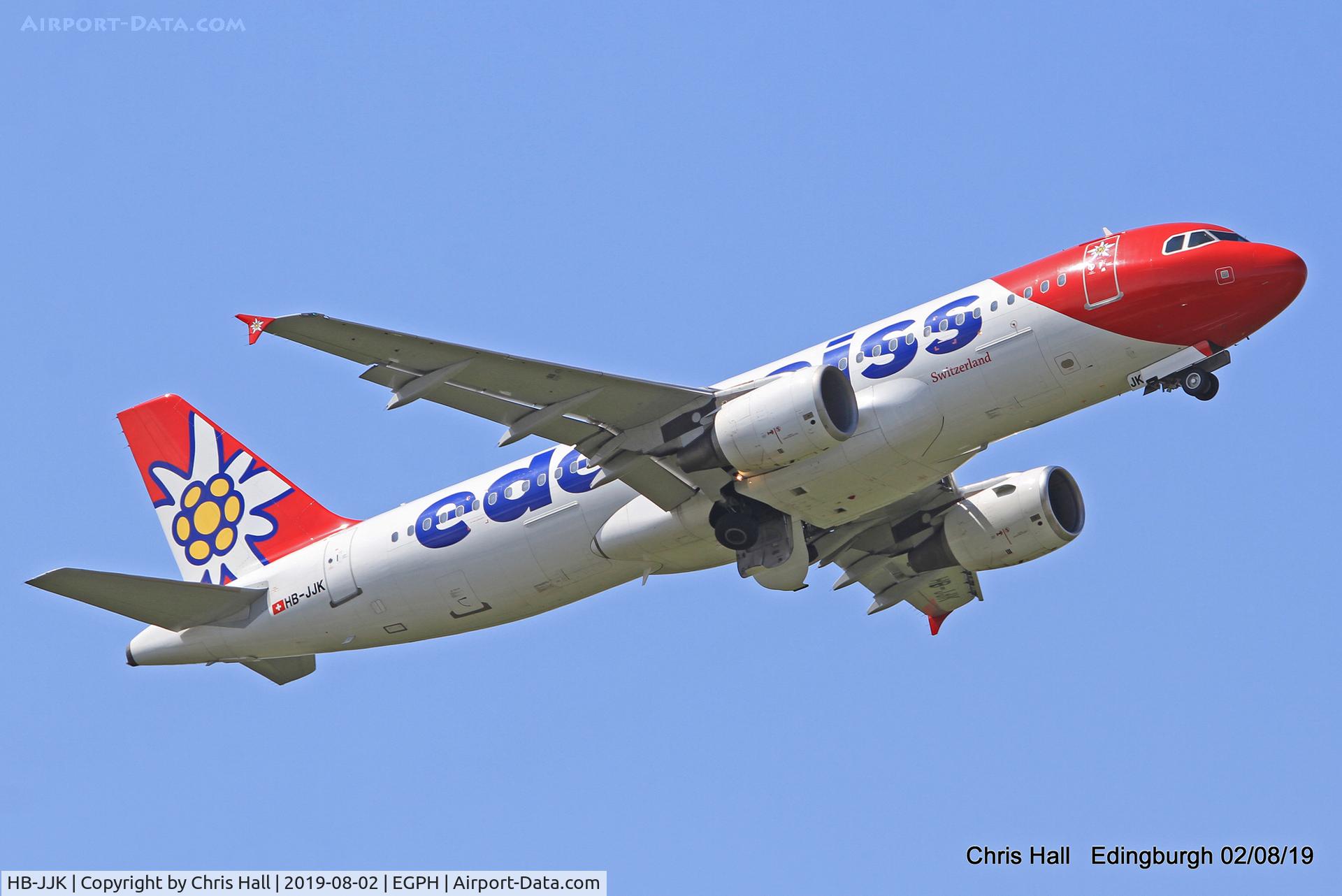 HB-JJK, 2002 Airbus A320-214 C/N 1692, Edinburgh