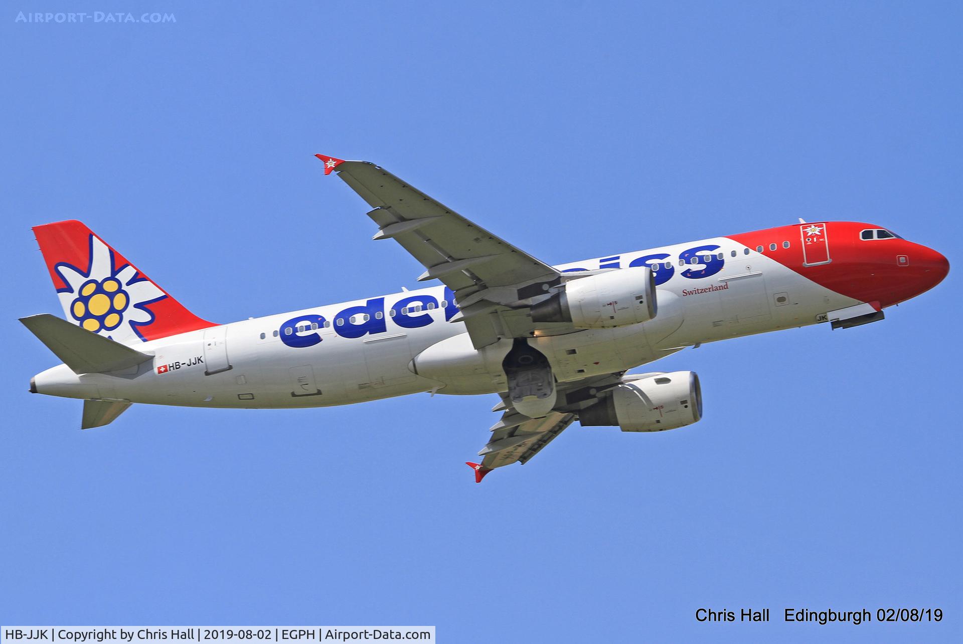 HB-JJK, 2002 Airbus A320-214 C/N 1692, Edinburgh