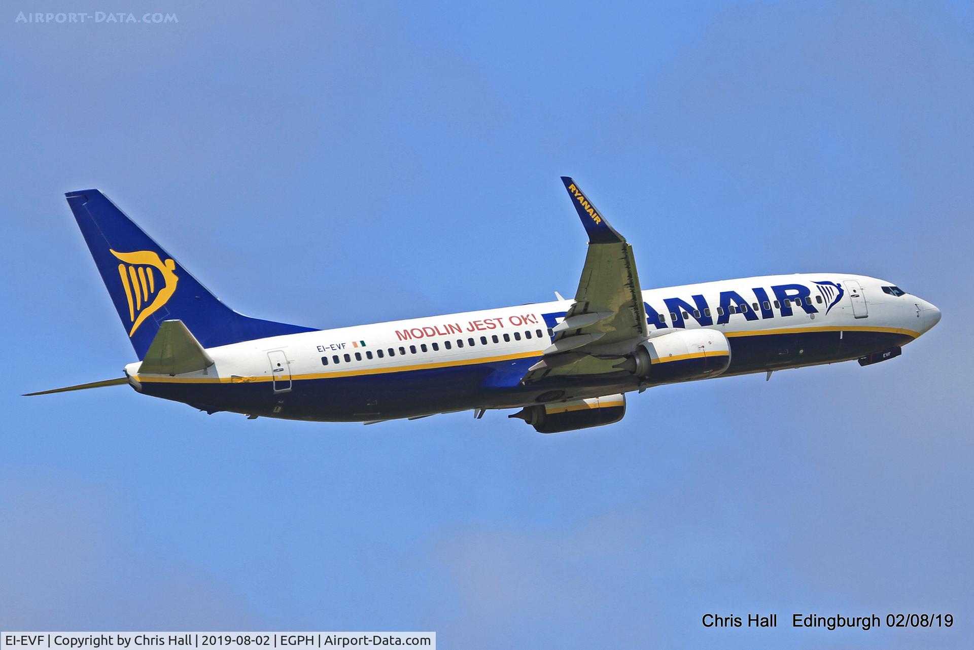 EI-EVF, 2012 Boeing 737-8AS C/N 40291, Edinburgh