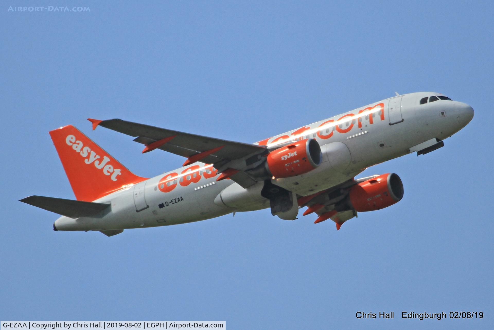 G-EZAA, 2006 Airbus A319-111 C/N 2677, Edinburgh