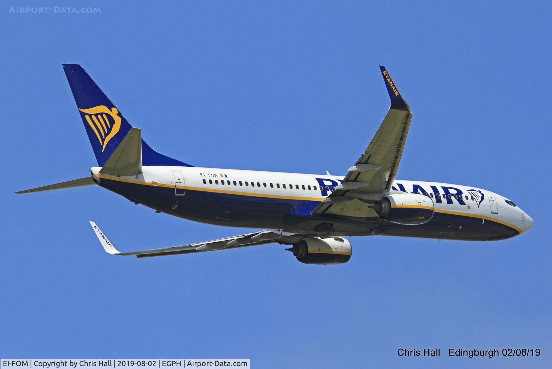 EI-FOM, 2016 Boeing 737-8AS C/N 44720, Edinburgh