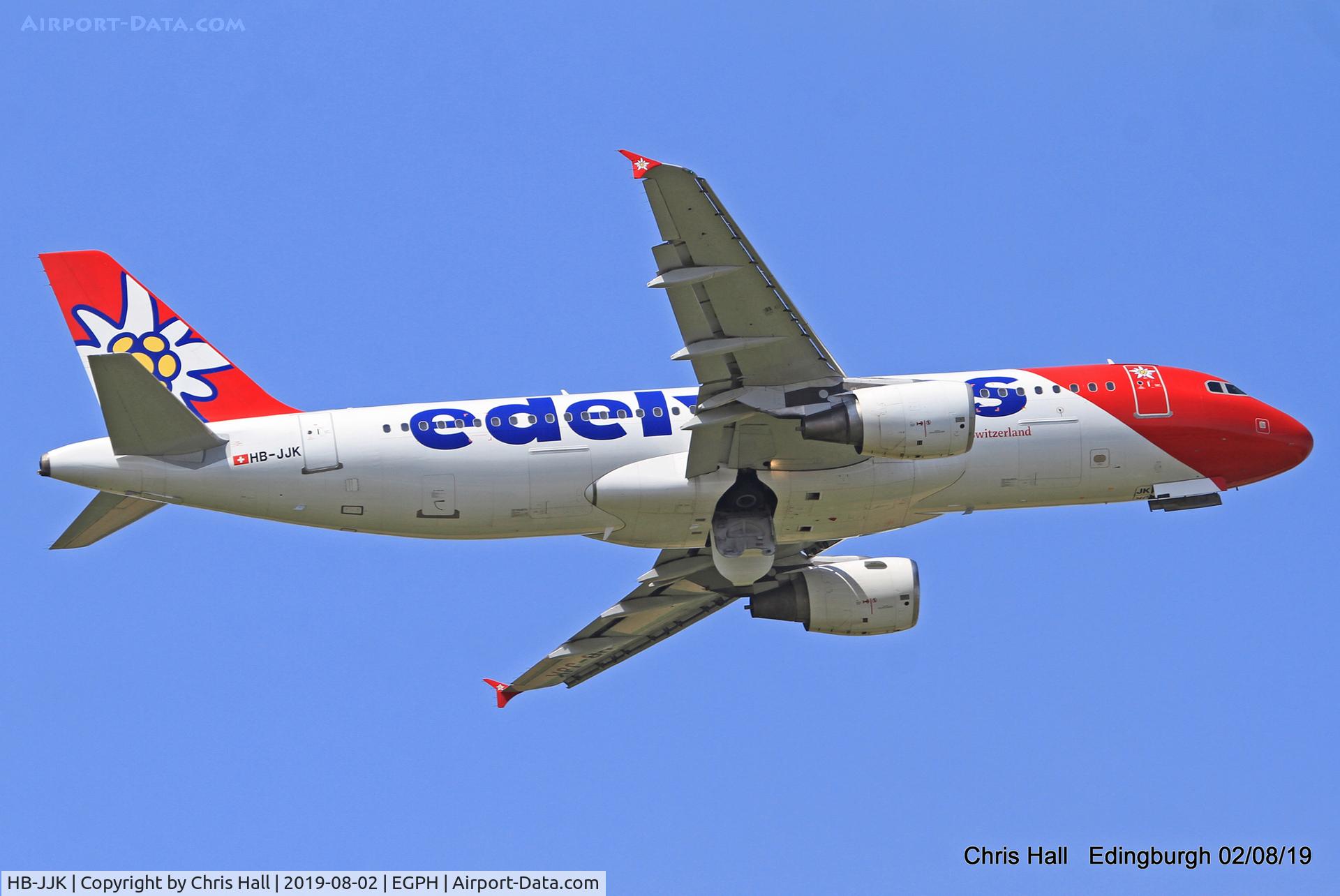 HB-JJK, 2002 Airbus A320-214 C/N 1692, Edinburgh