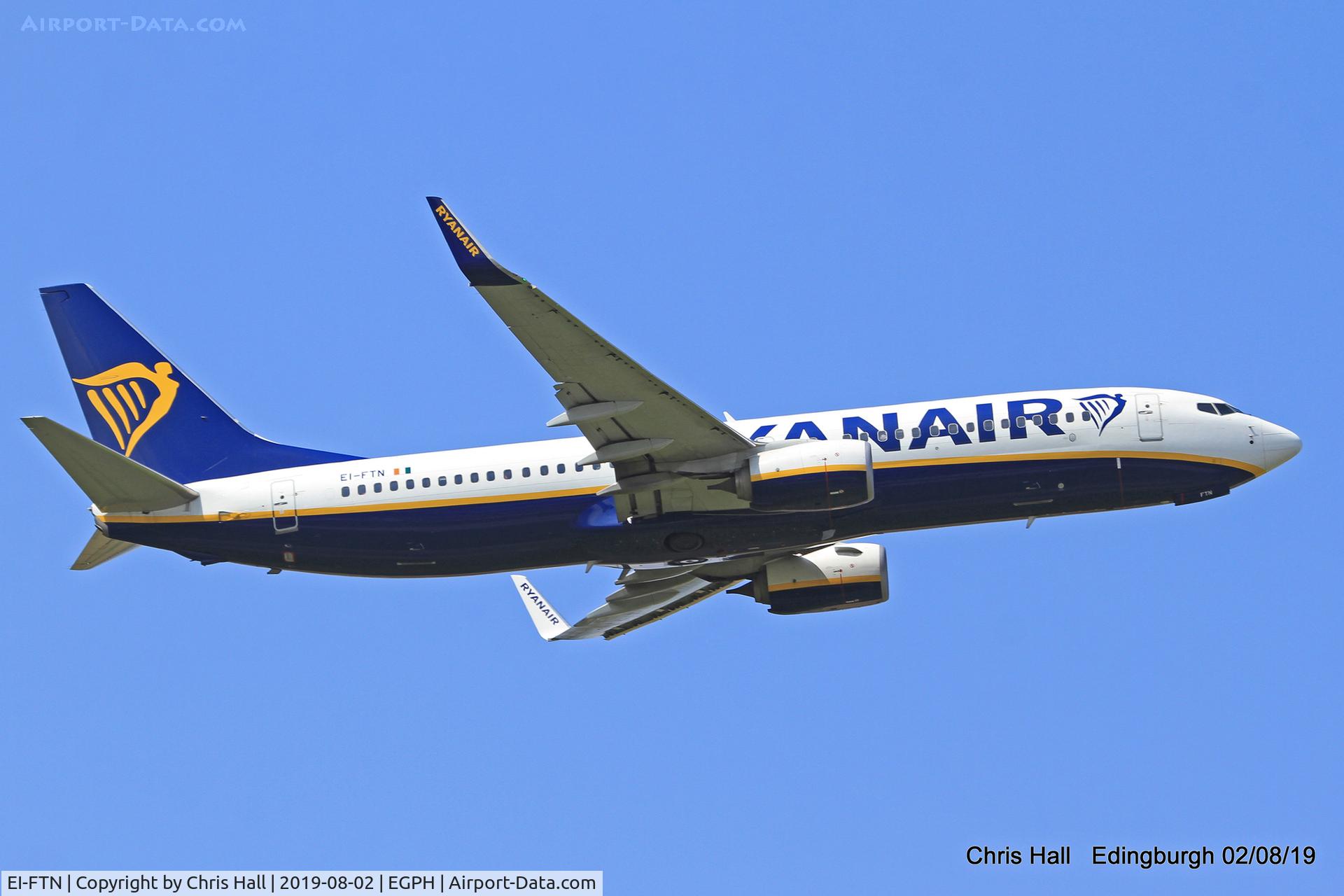 EI-FTN, 2016 Boeing 737-8AS C/N 44764, Edinburgh