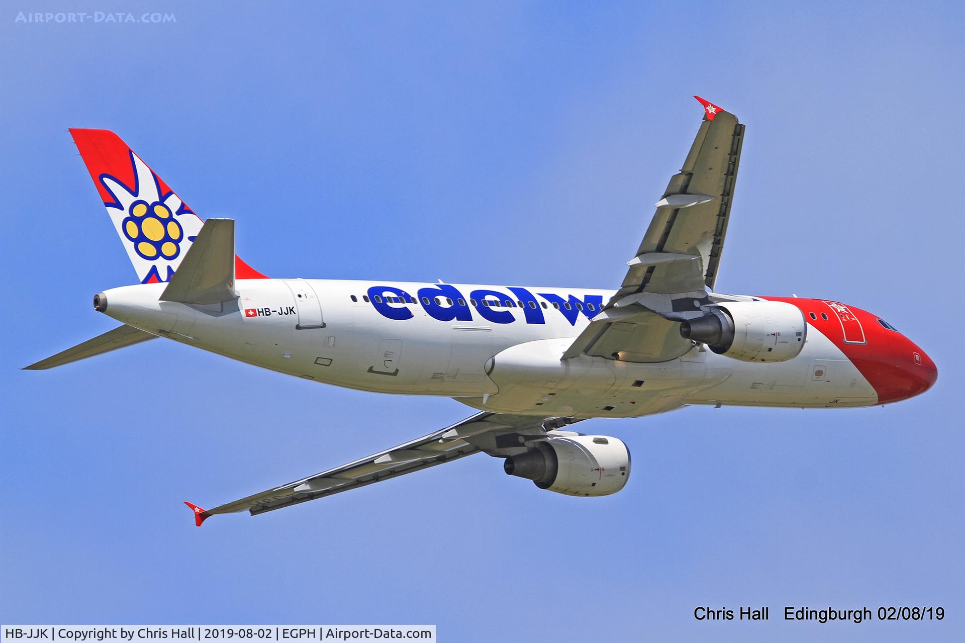 HB-JJK, 2002 Airbus A320-214 C/N 1692, Edinburgh