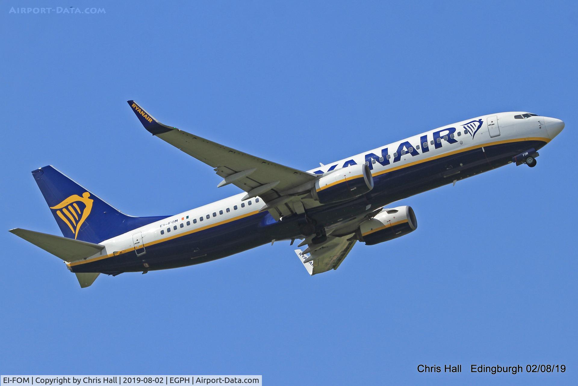 EI-FOM, 2016 Boeing 737-8AS C/N 44720, Edinburgh