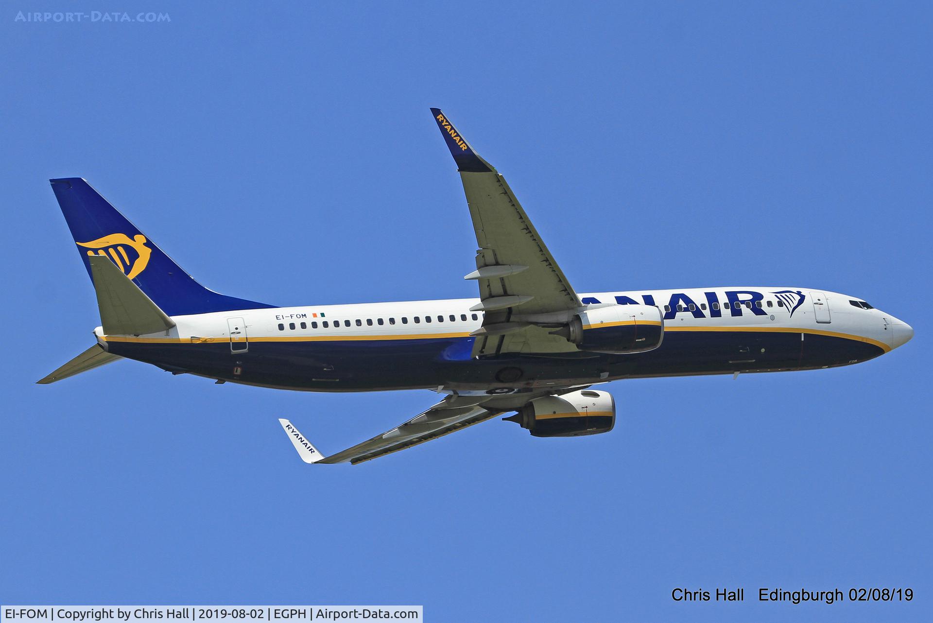 EI-FOM, 2016 Boeing 737-8AS C/N 44720, Edinburgh