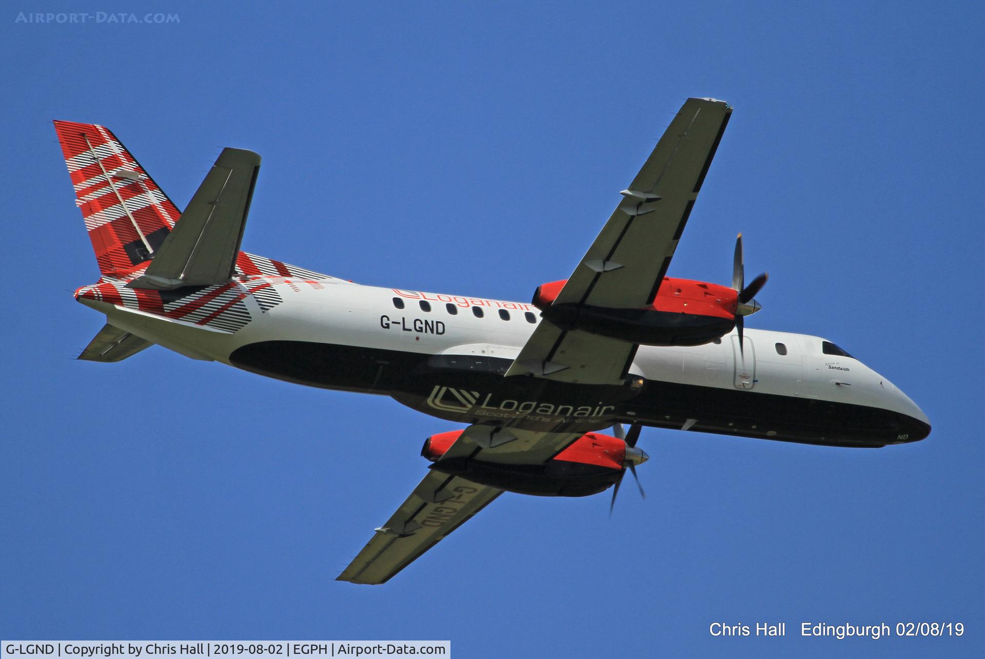 G-LGND, 1989 Saab SF340B C/N 340B-169, Edinburgh