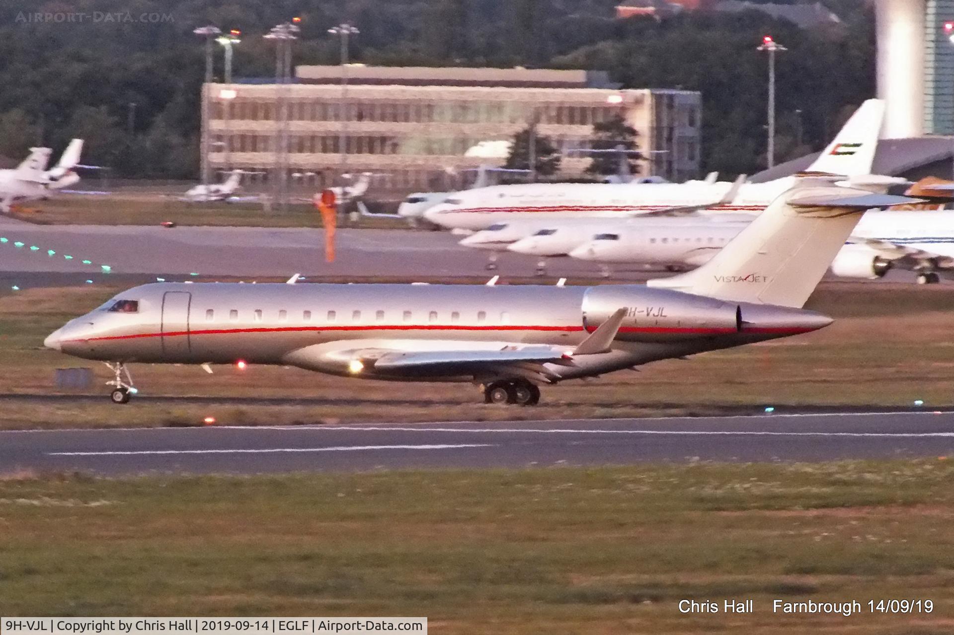 9H-VJL, 2014 Bombardier Global 6000 (BD-700-1A10) C/N 9626, Farnborough