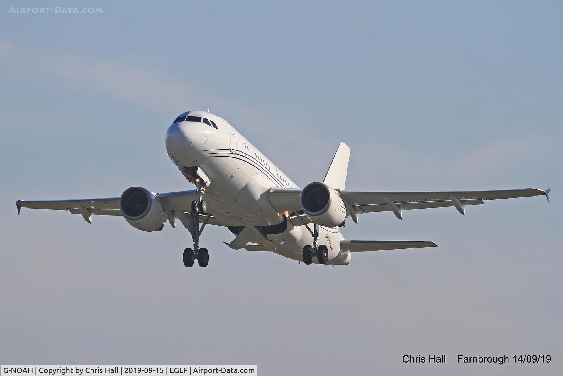 G-NOAH, 2009 Airbus A319-115CJ C/N 3826, Farnborough
