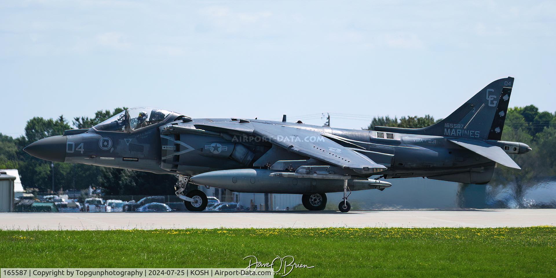 165587, Boeing AV-8B+(R)-27-MC Harrier II Plus C/N B324, VMA-231 out of Cherry Point, NC
