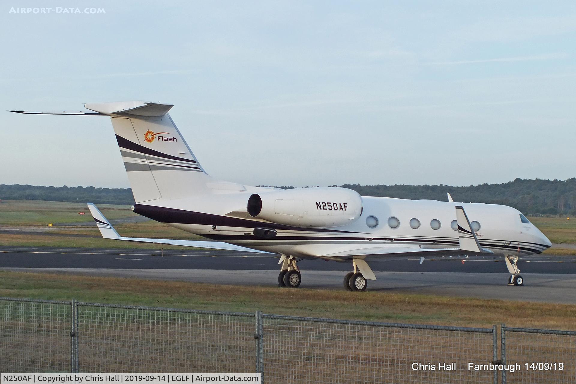 N250AF, 2012 Gulfstream Aerospace GIV-X (G450) C/N 4261, Farnborough