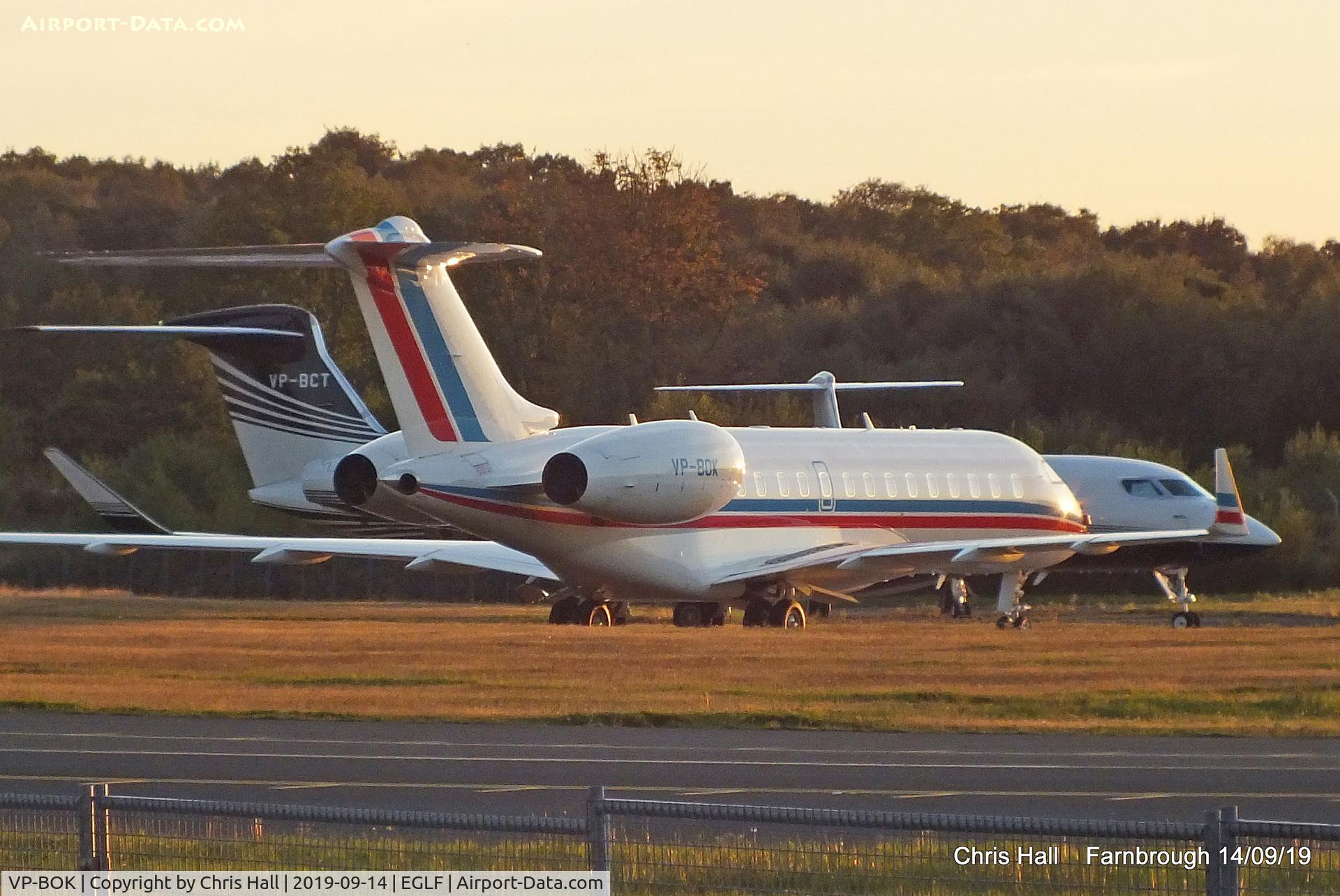 VP-BOK, 2012 Bombardier BD 700-1A10 Global 6000 C/N 9505, Farnborough
