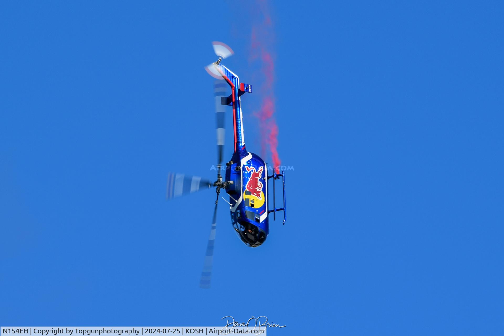 N154EH, 1985 MBB Bo-105CBS-4 C/N S-704, Red Bull Helo over the top