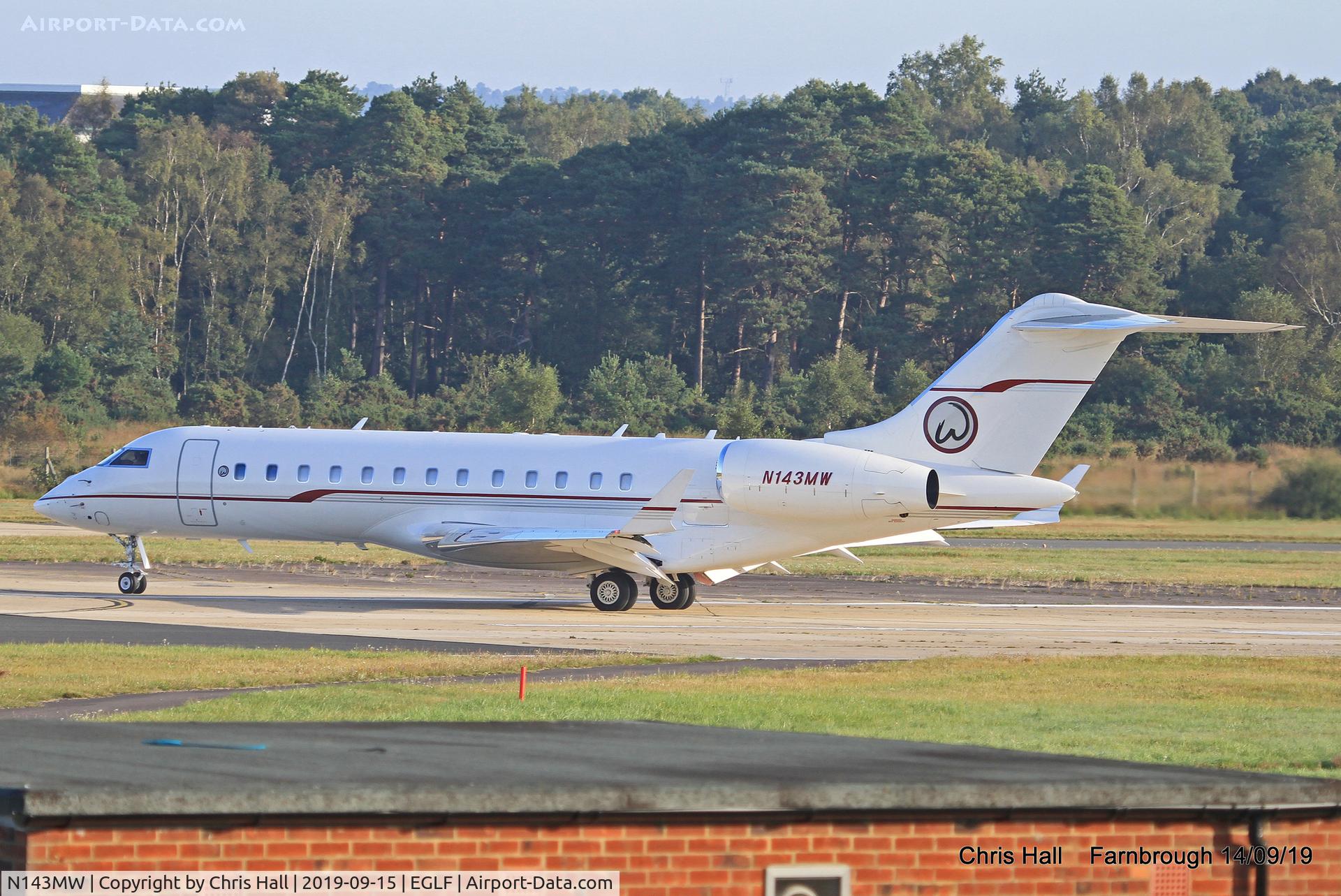N143MW, 2002 Bombardier BD-700-1A10 Global Express C/N 9109, Farnborough