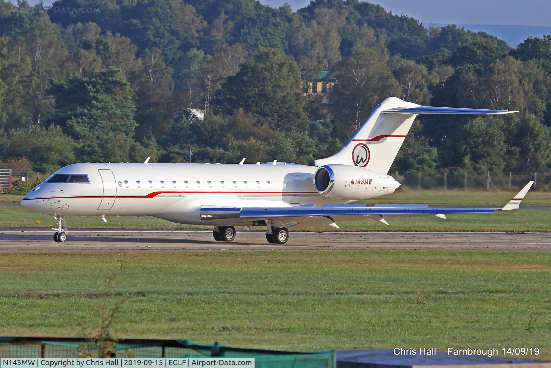 N143MW, 2002 Bombardier BD-700-1A10 Global Express C/N 9109, Farnborough