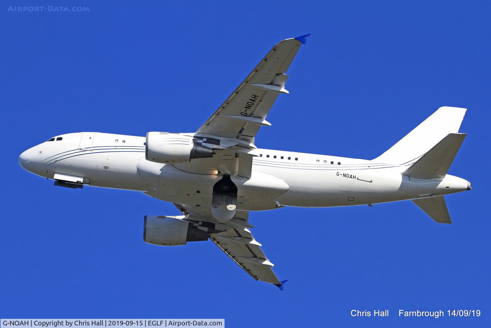 G-NOAH, 2009 Airbus A319-115CJ C/N 3826, Farnborough