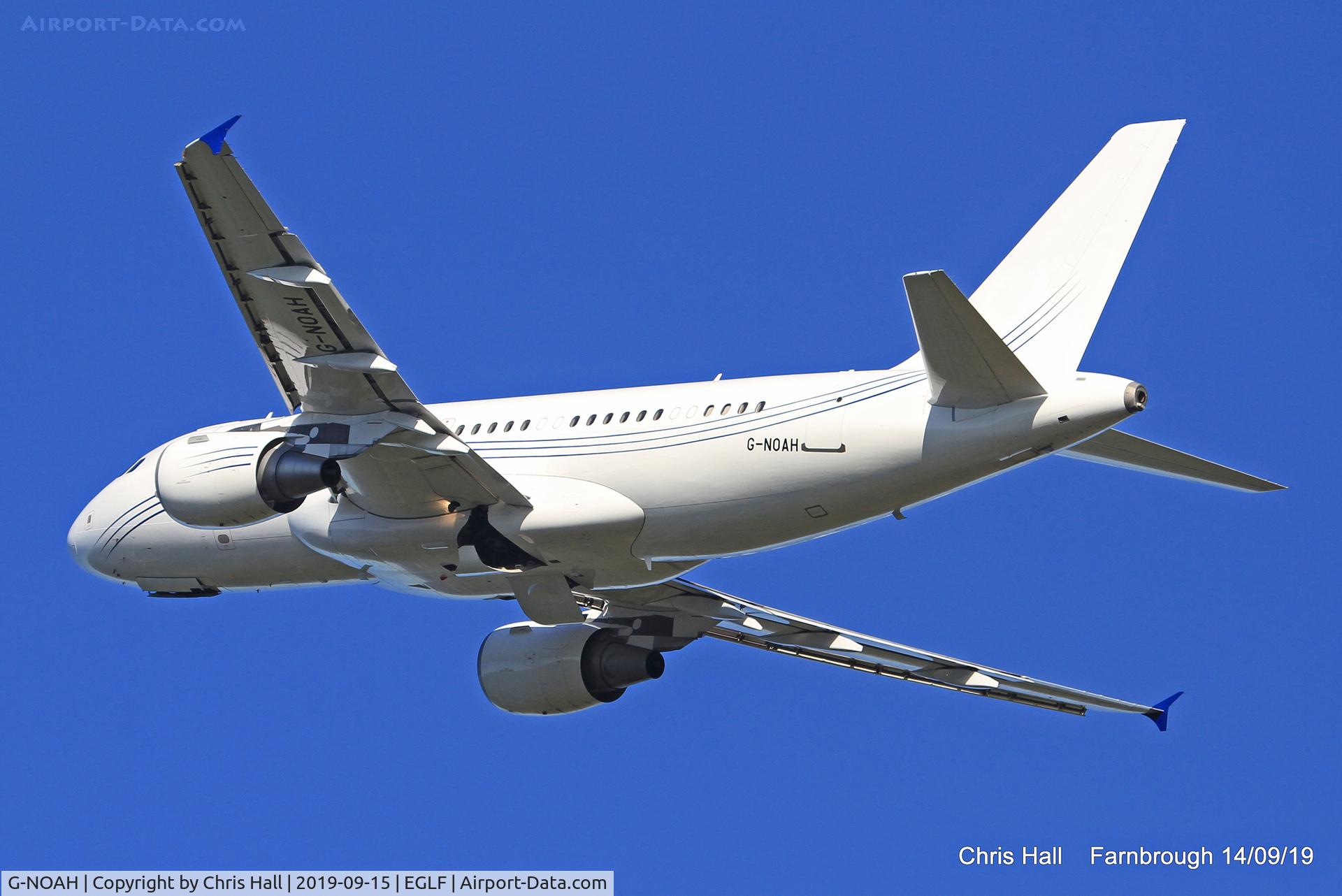 G-NOAH, 2009 Airbus A319-115CJ C/N 3826, Farnborough