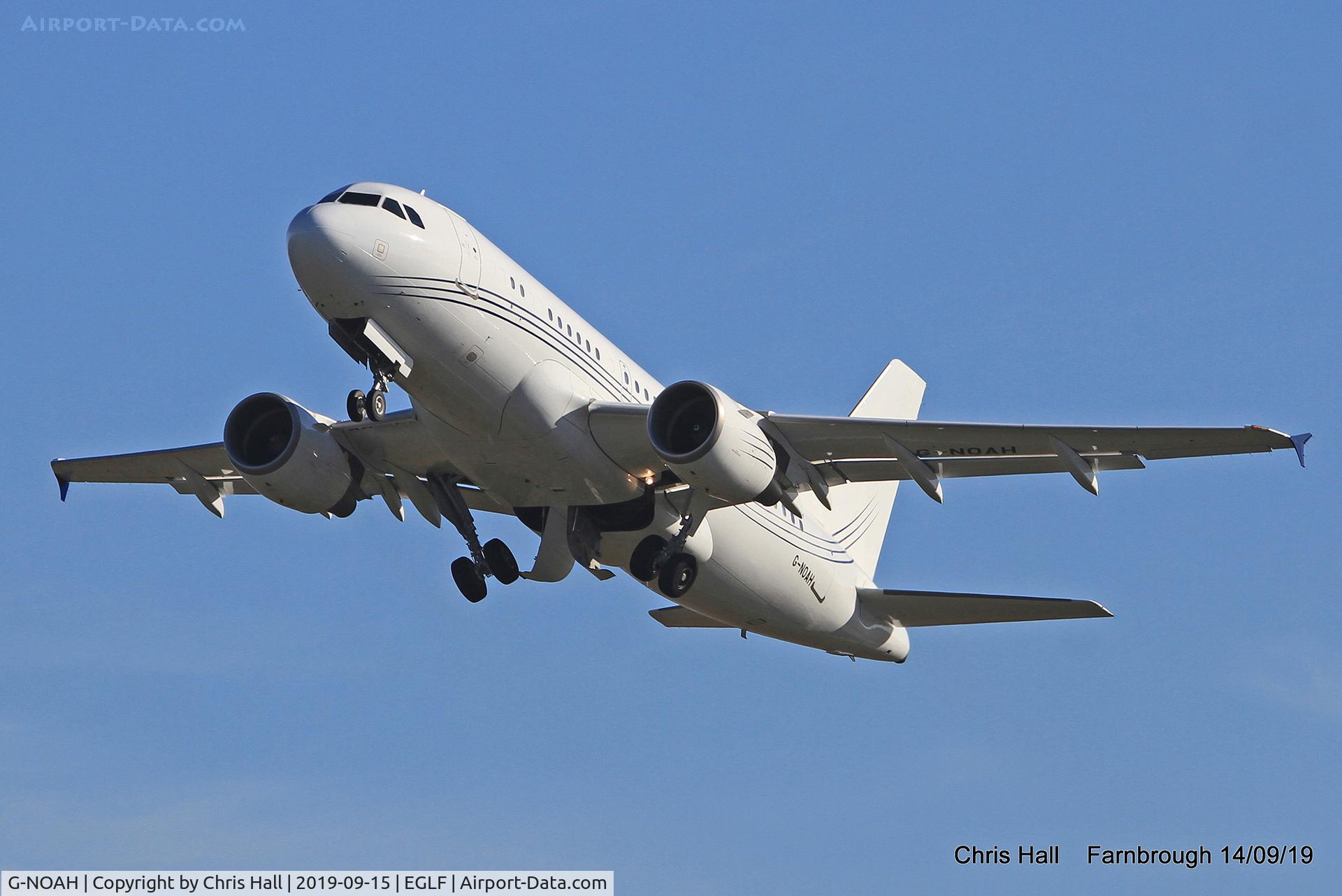 G-NOAH, 2009 Airbus A319-115CJ C/N 3826, Farnborough