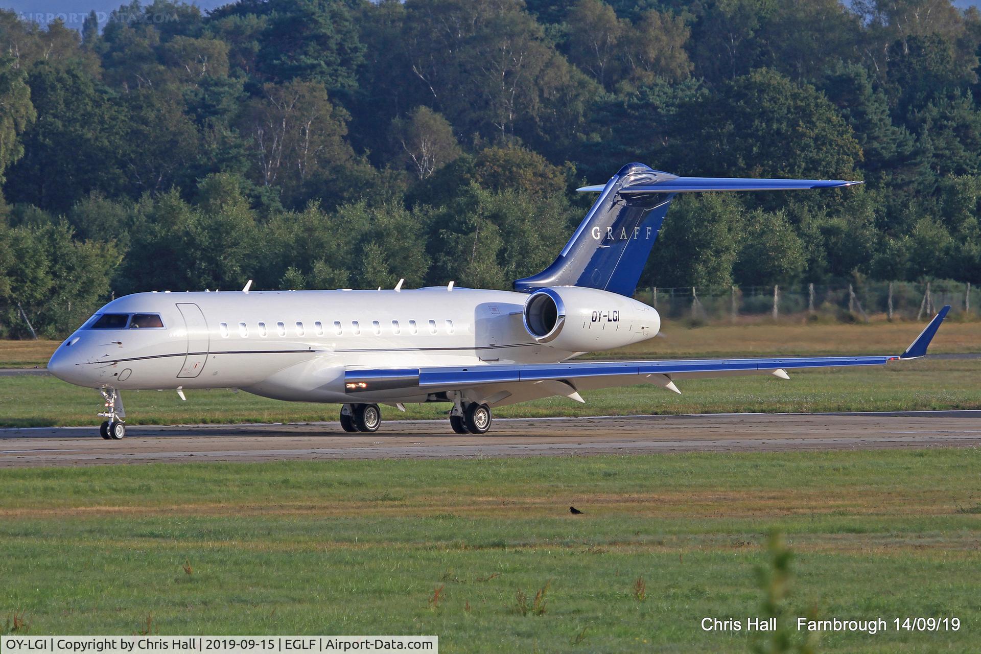 OY-LGI, 2011 Bombardier BD-700-1A10 Global 6000 C/N 9433, Farnborough