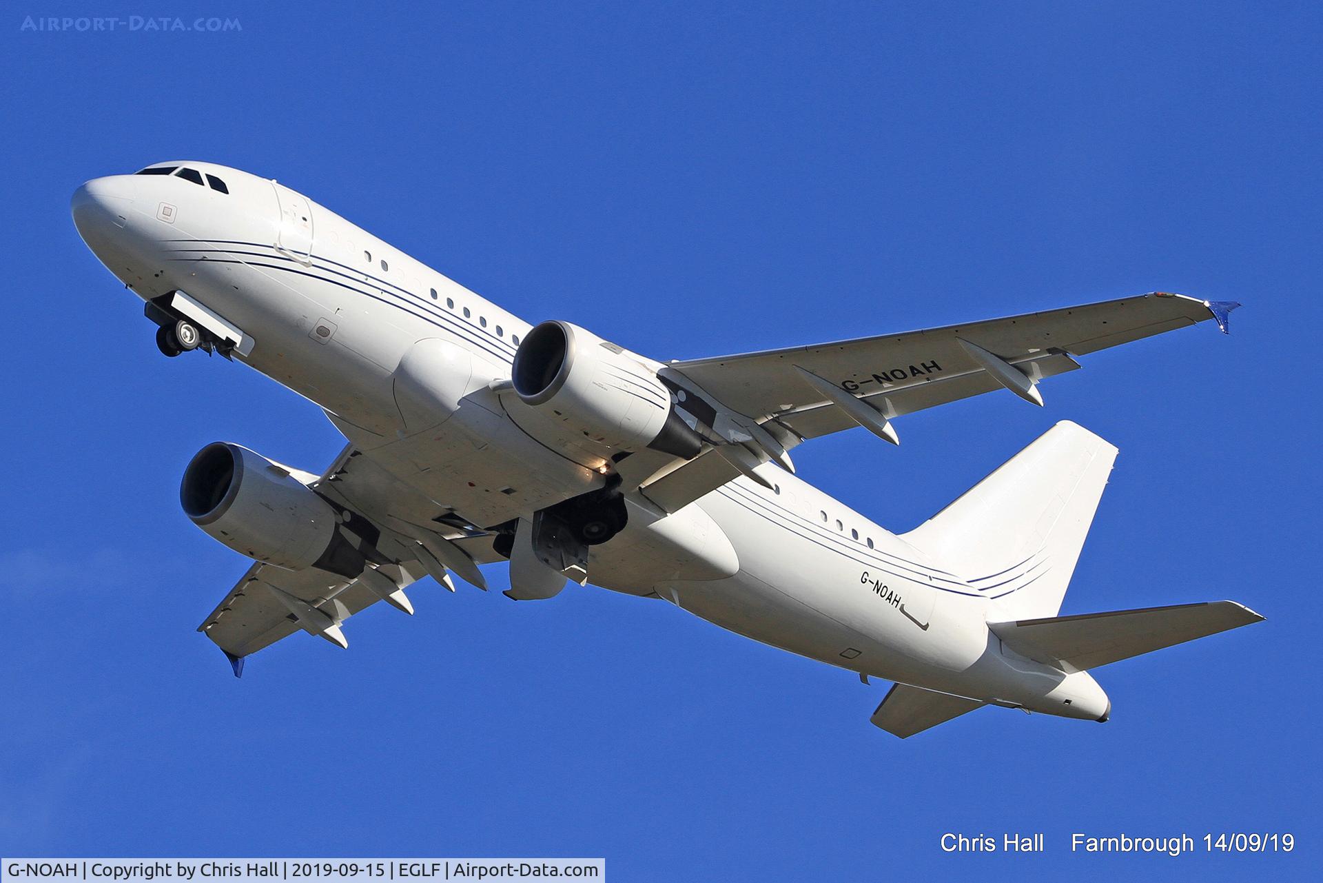 G-NOAH, 2009 Airbus A319-115CJ C/N 3826, Farnborough