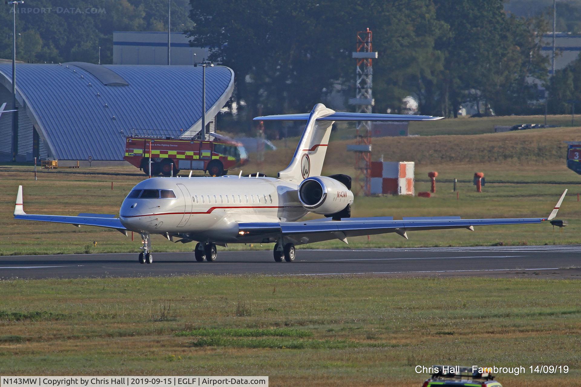 N143MW, 2002 Bombardier BD-700-1A10 Global Express C/N 9109, Farnborough