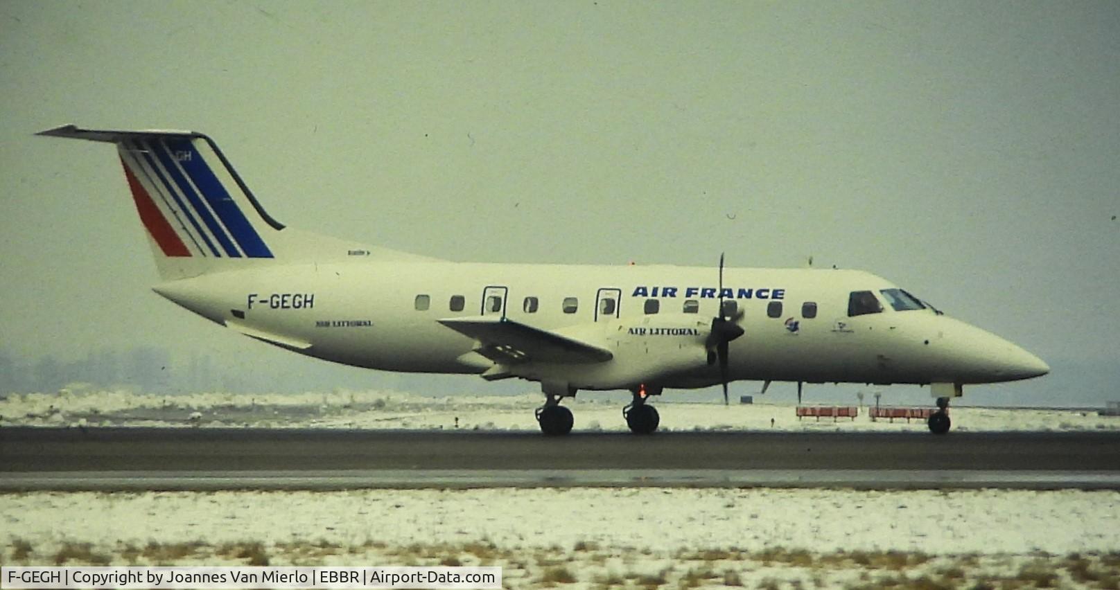 F-GEGH, 1986 Embraer EMB-120RT Brasilia C/N 120033, ex-slide