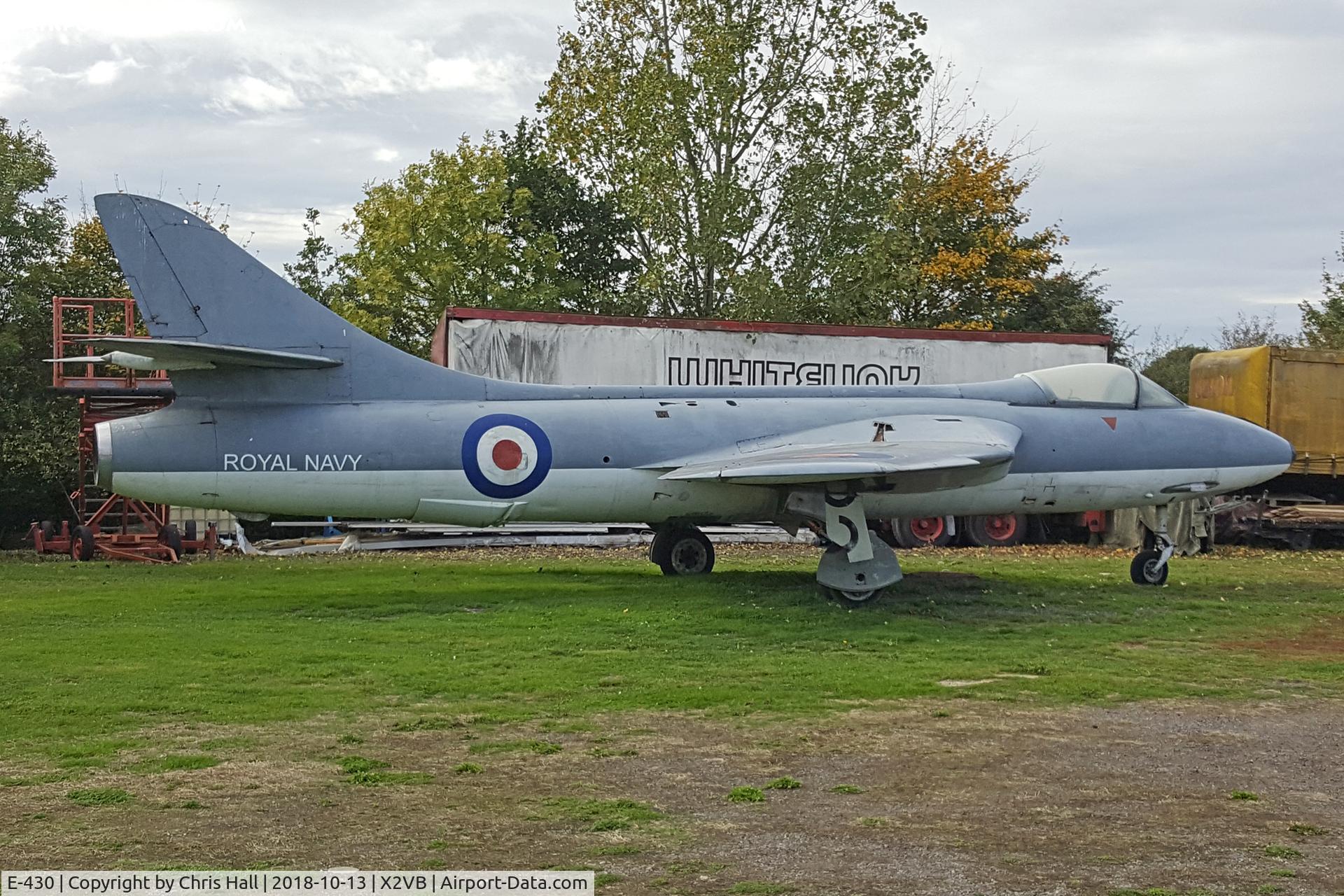 E-430, 1958 Hawker Hunter F.51 C/N 41H-680289, Gatwick Aviation Museum