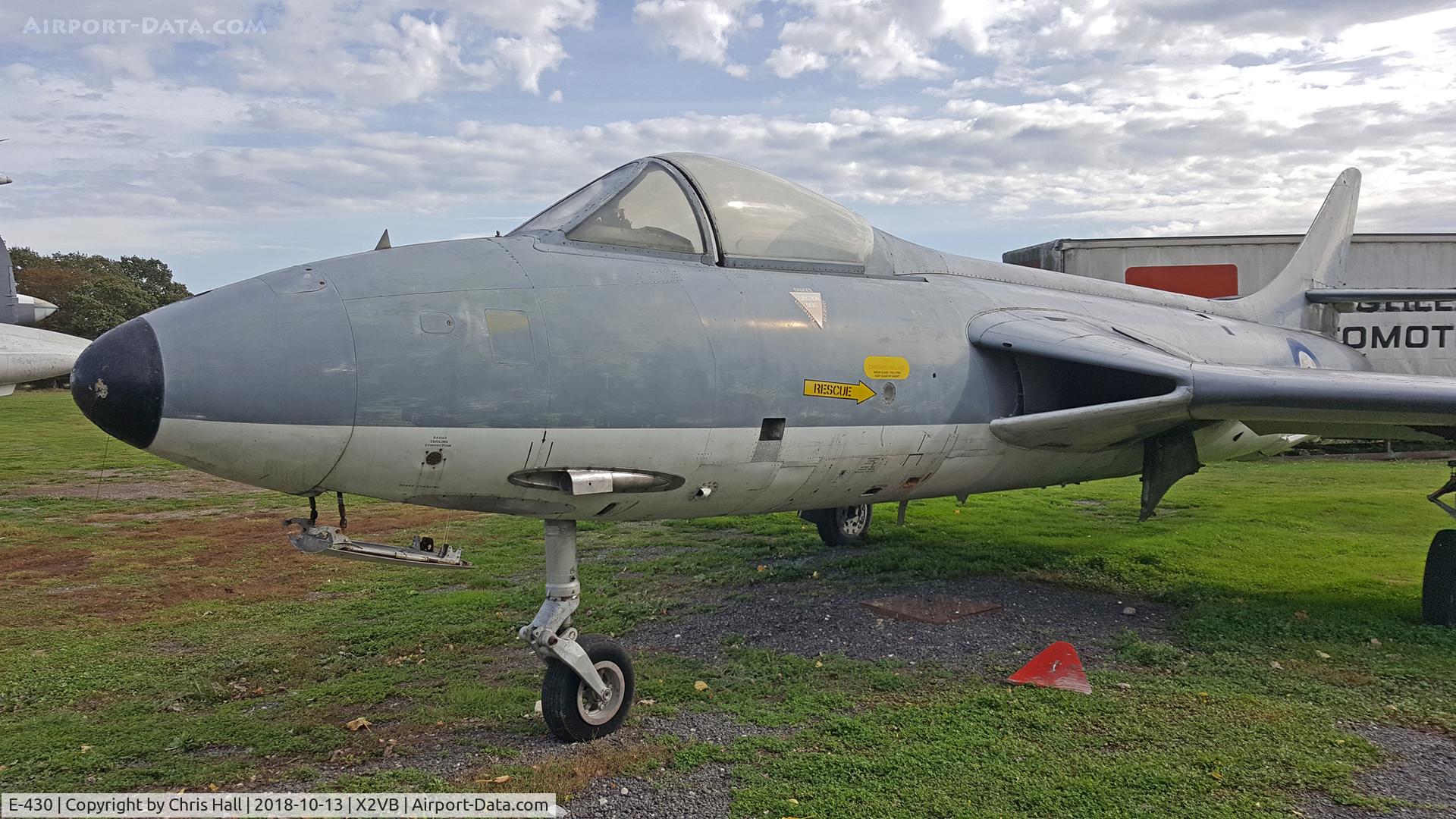 E-430, 1958 Hawker Hunter F.51 C/N 41H-680289, Gatwick Aviation Museum