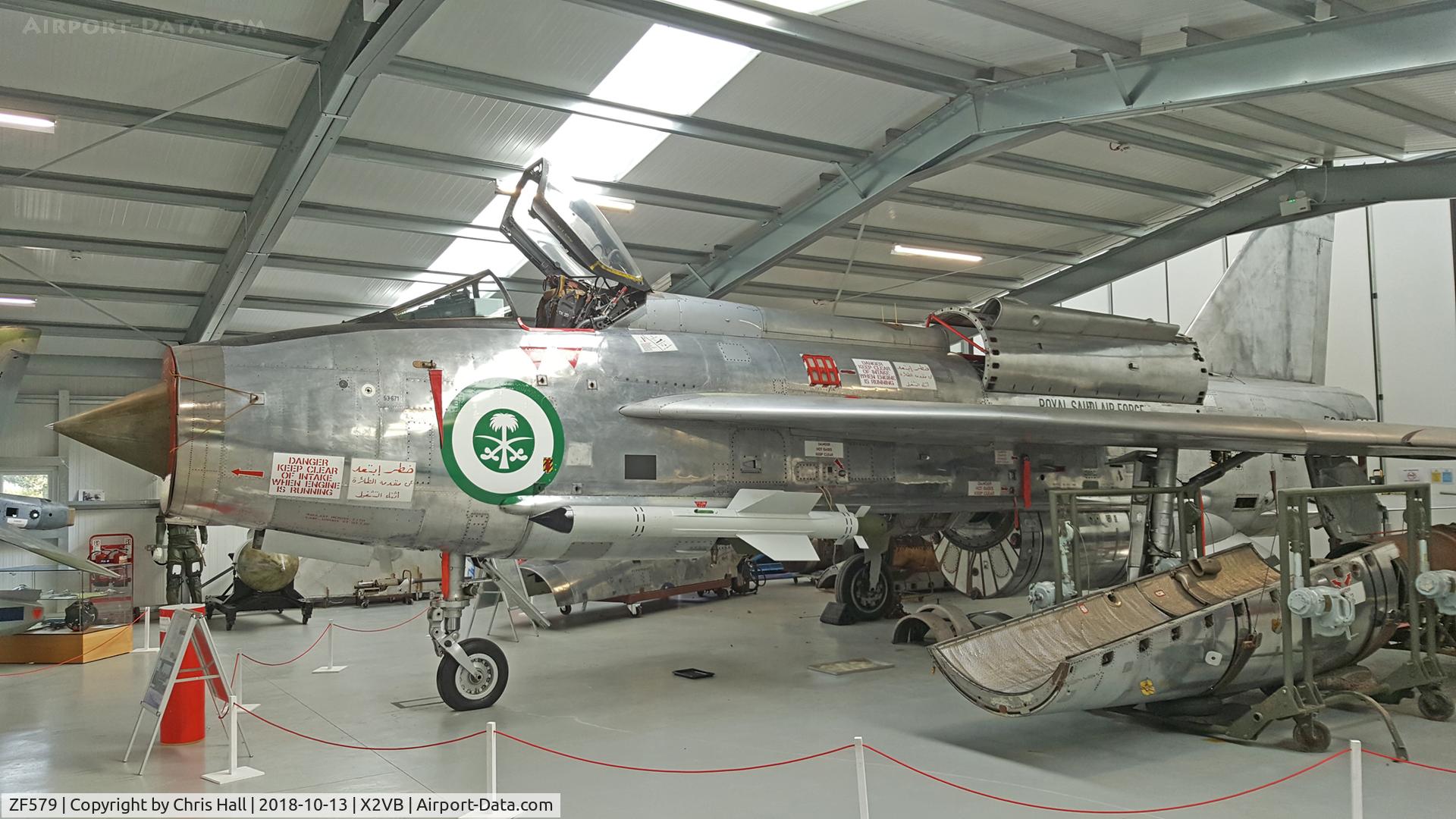 ZF579, 1968 English Electric Lightning F.53 C/N 95276, Gatwick Aviation Museum