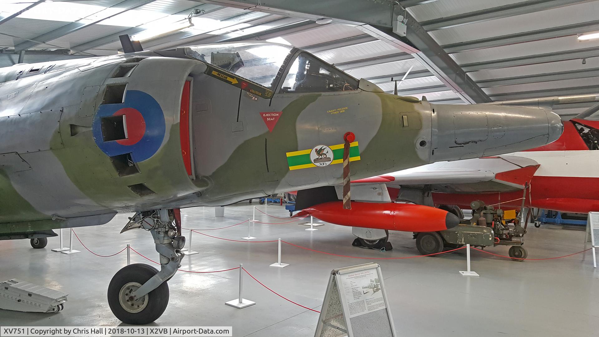 XV751, 1969 Hawker Siddeley Harrier GR.3 C/N 712014, Gatwick Aviation Museum