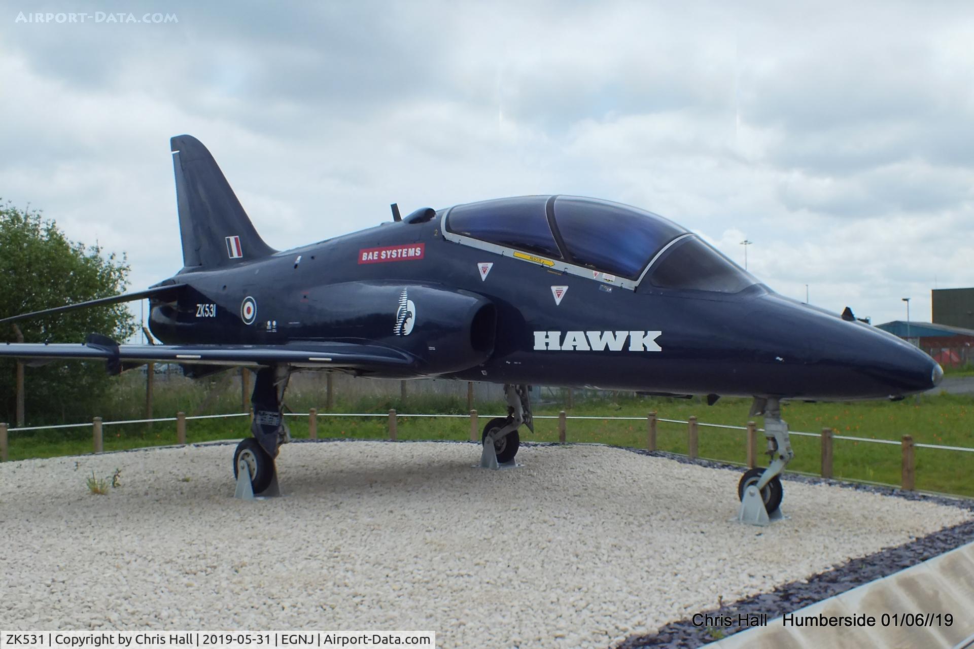 ZK531, British Aerospace Hawk T.53 C/N 312195/171, Humberside