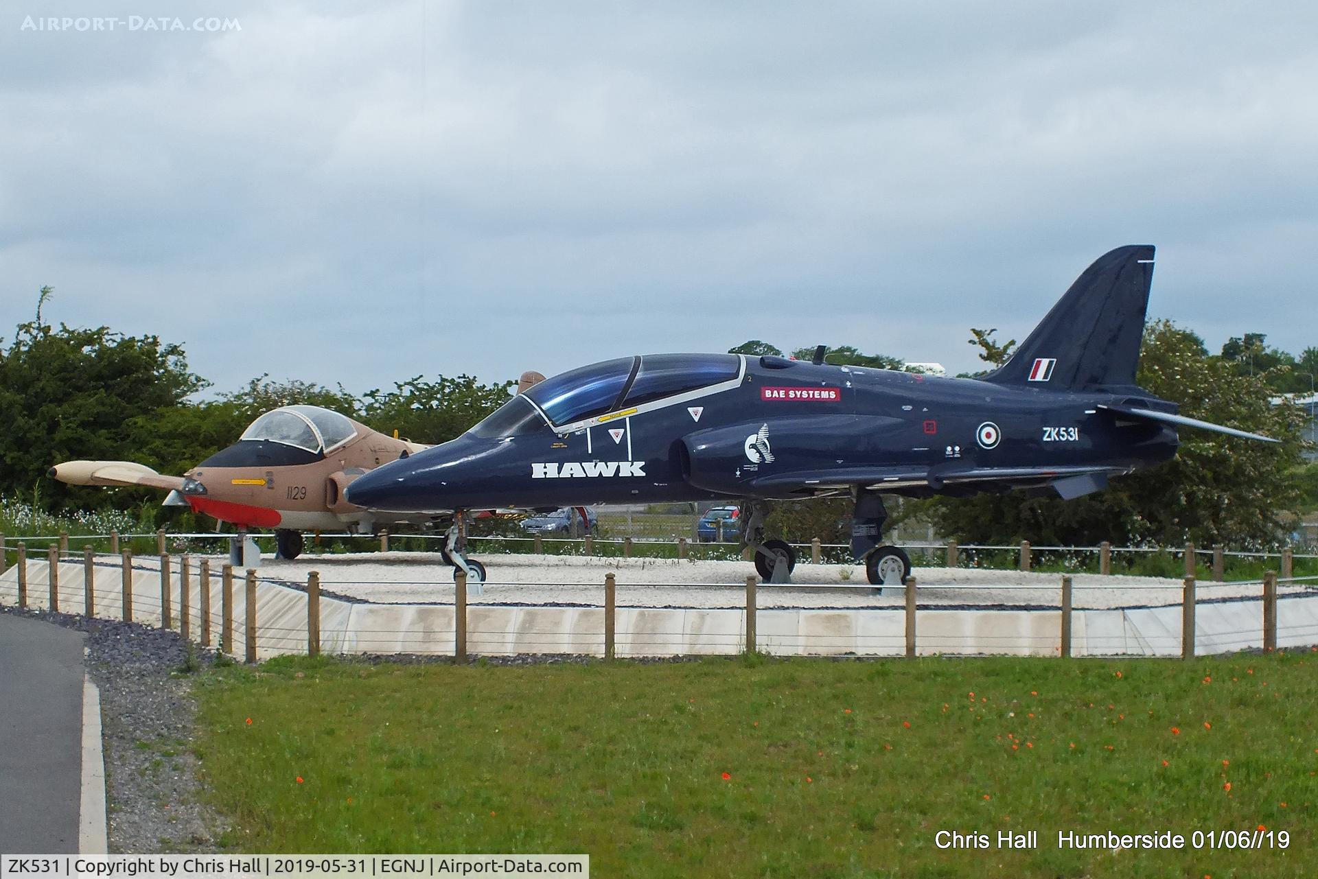 ZK531, British Aerospace Hawk T.53 C/N 312195/171, Humberside