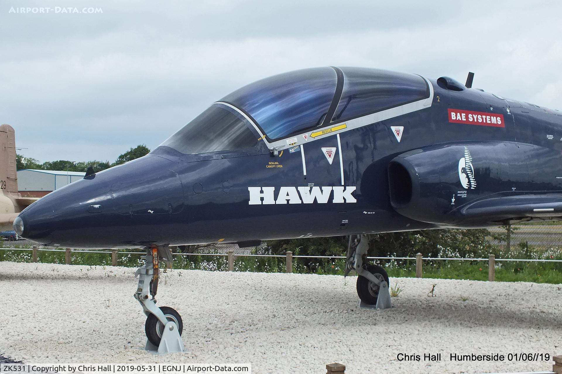 ZK531, British Aerospace Hawk T.53 C/N 312195/171, Humberside