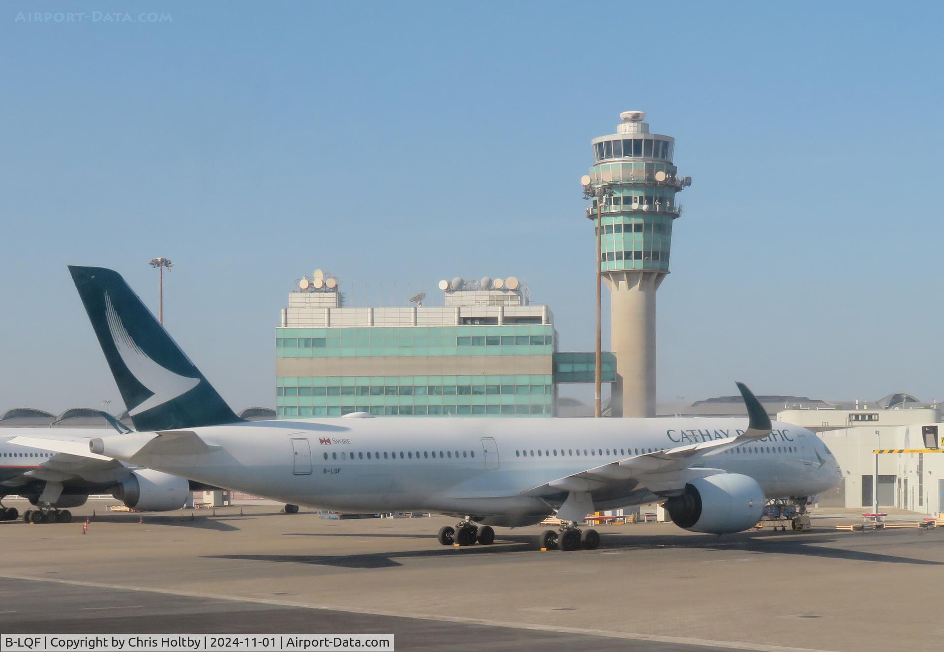 B-LQF, 2020 Airbus A350-941 C/N 0413, Parked at Hong Kong International