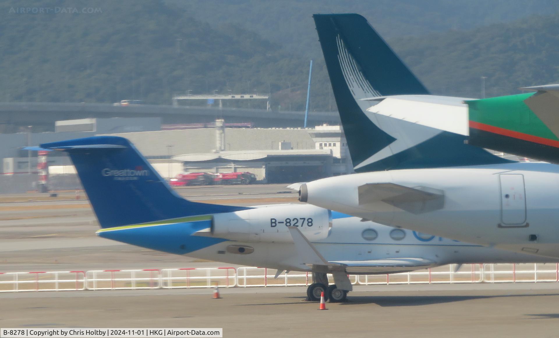 B-8278, 2013 Gulfsream G450 C/N 4287, Parked at Hong Kong International