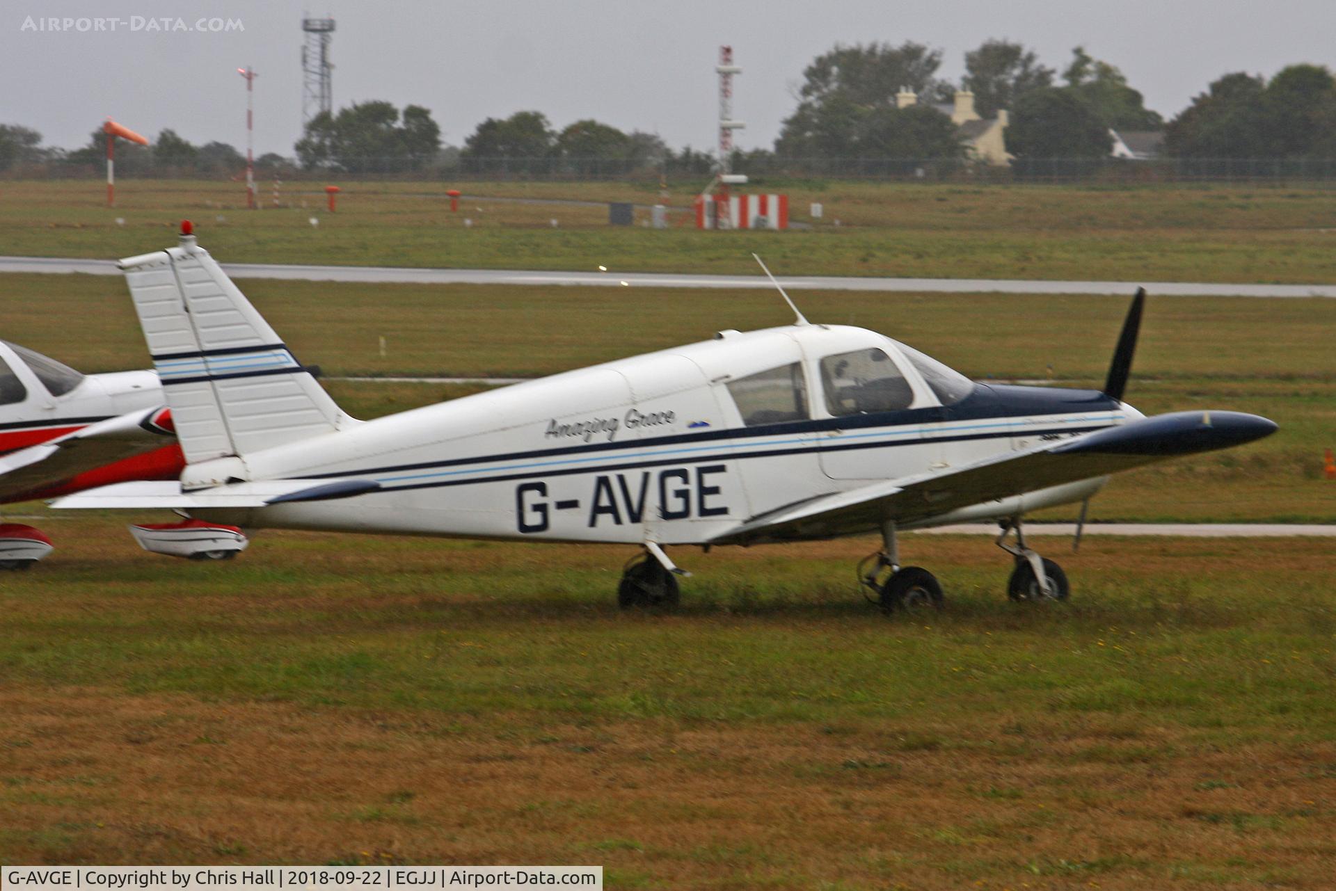 G-AVGE, 1967 Piper PA-28-140 Cherokee C/N 28-22787, Jersey