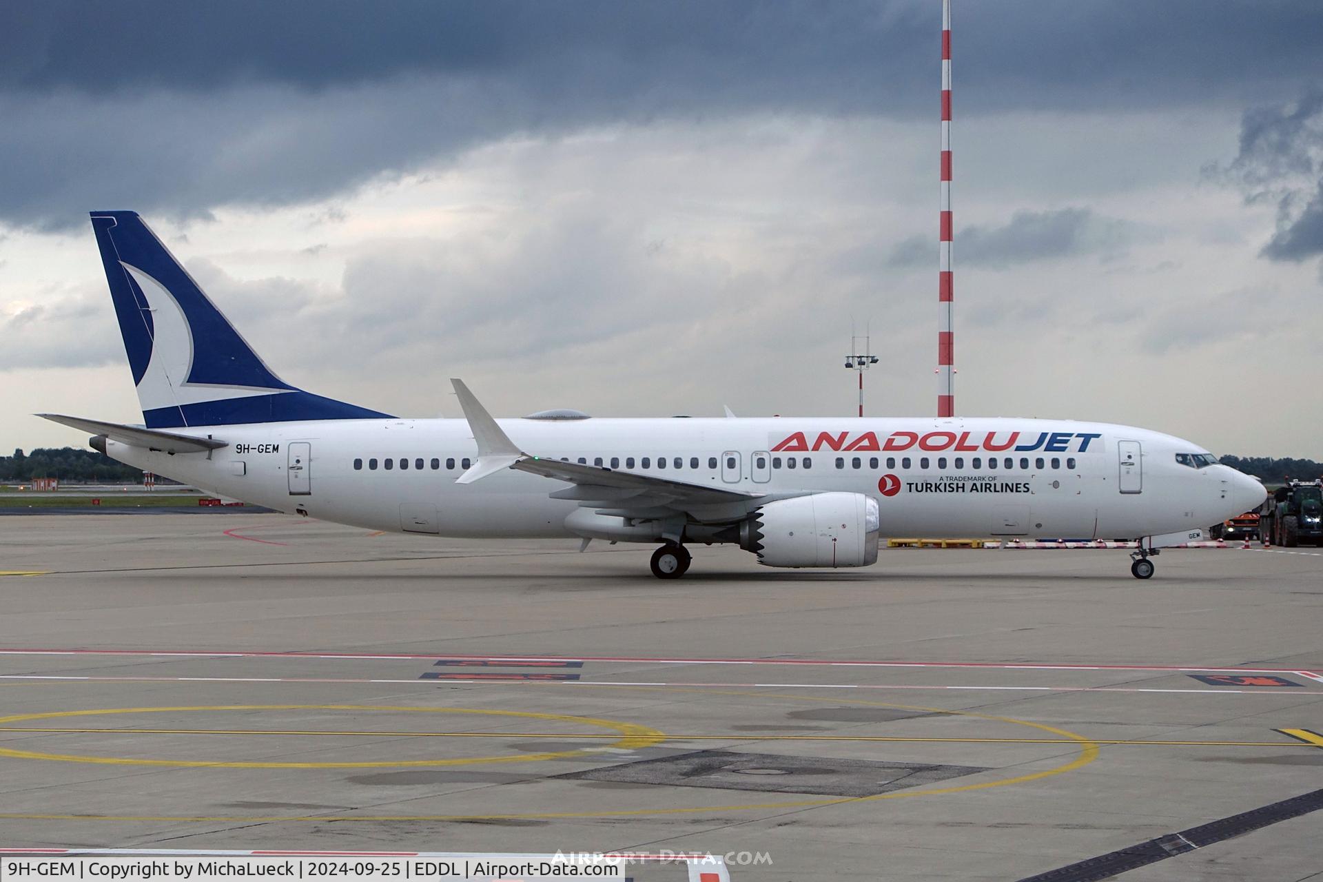 9H-GEM, 2017 Boeing 737-8 MAX C/N 42830, Operated by SmartLynx Malta for Anadolu Jet