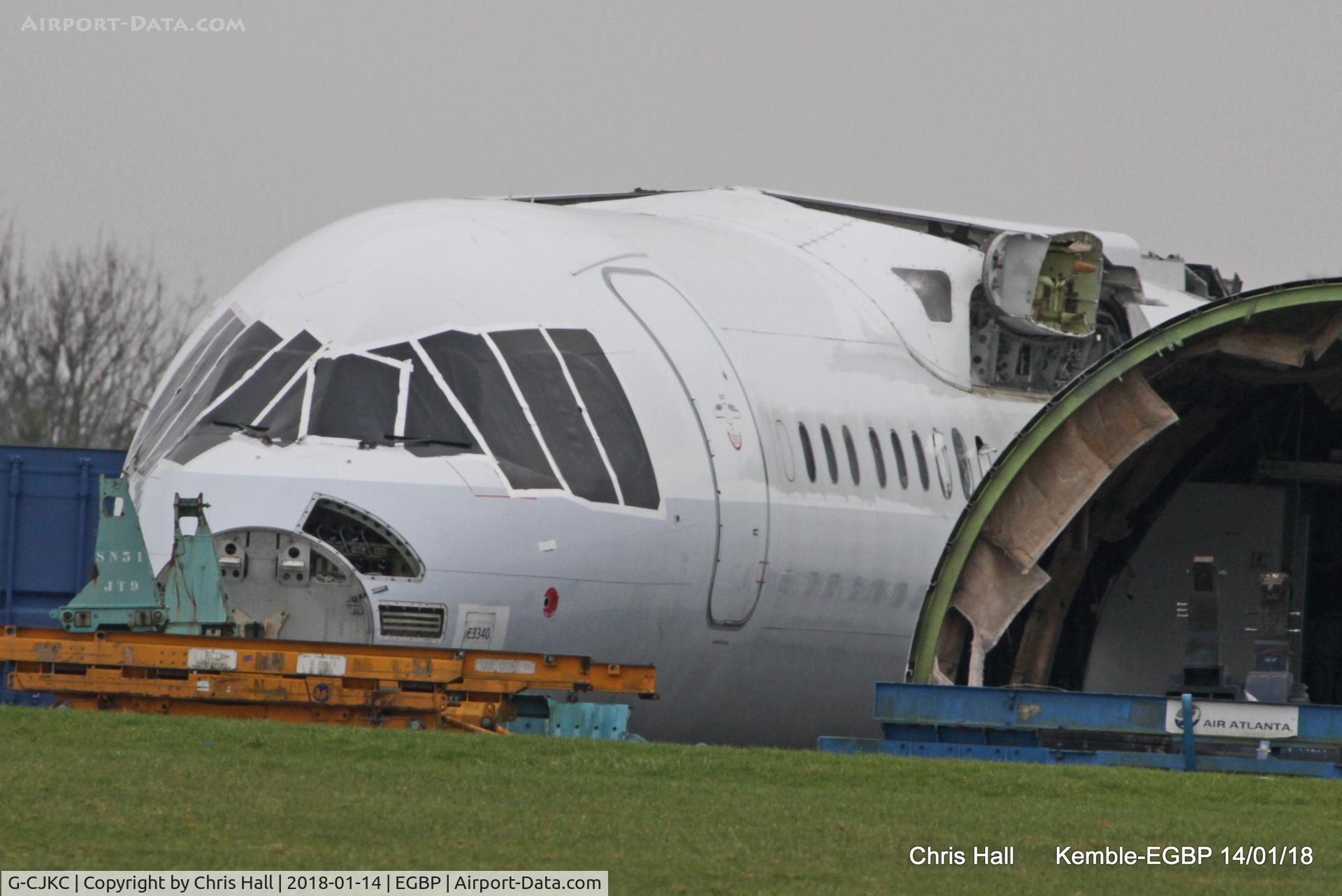 G-CJKC, 1998 British Aerospace Avro 146-RJ100 C/N E3340, Kemble