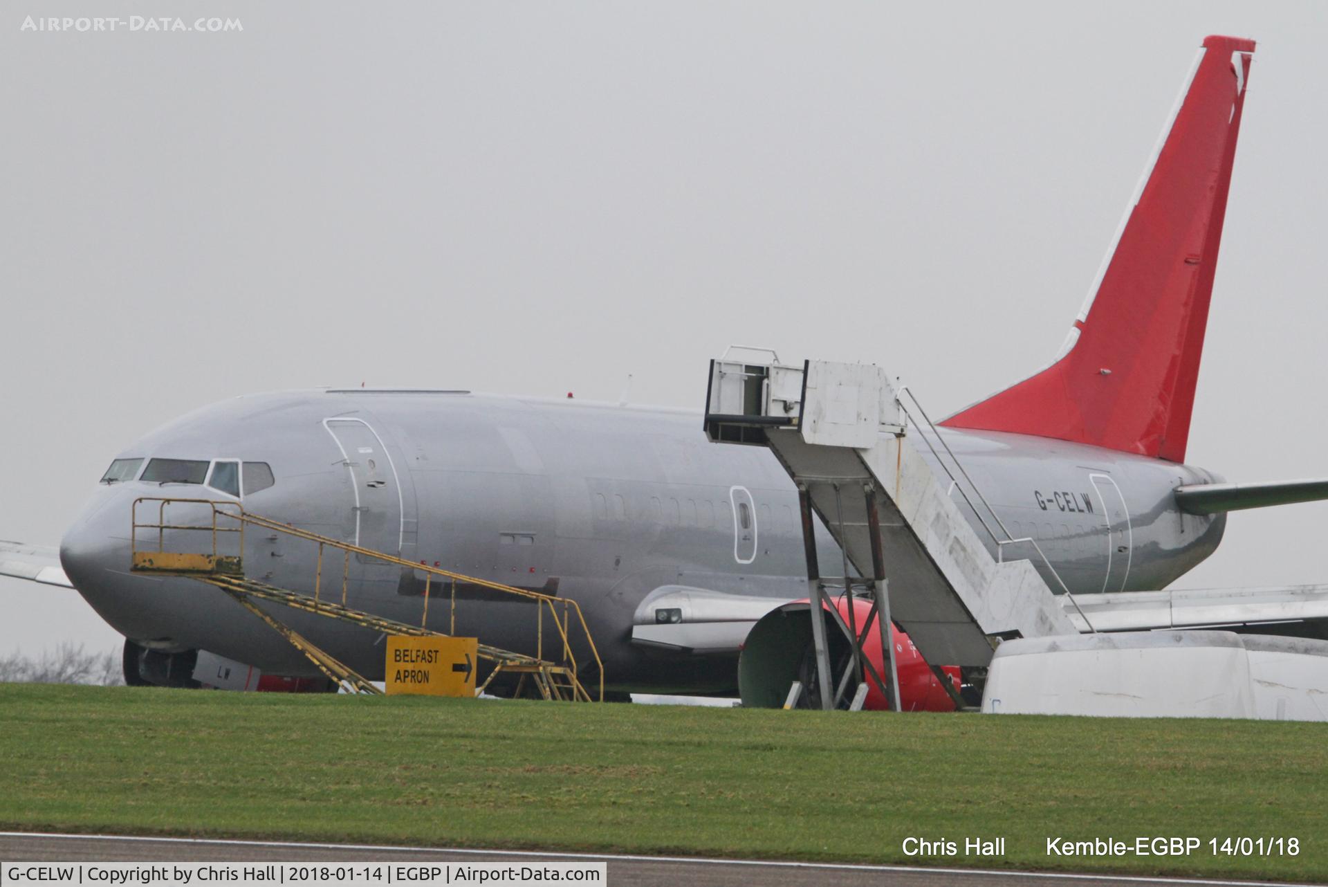 G-CELW, 1986 Boeing 737-377(SF) C/N 23659, Kemble