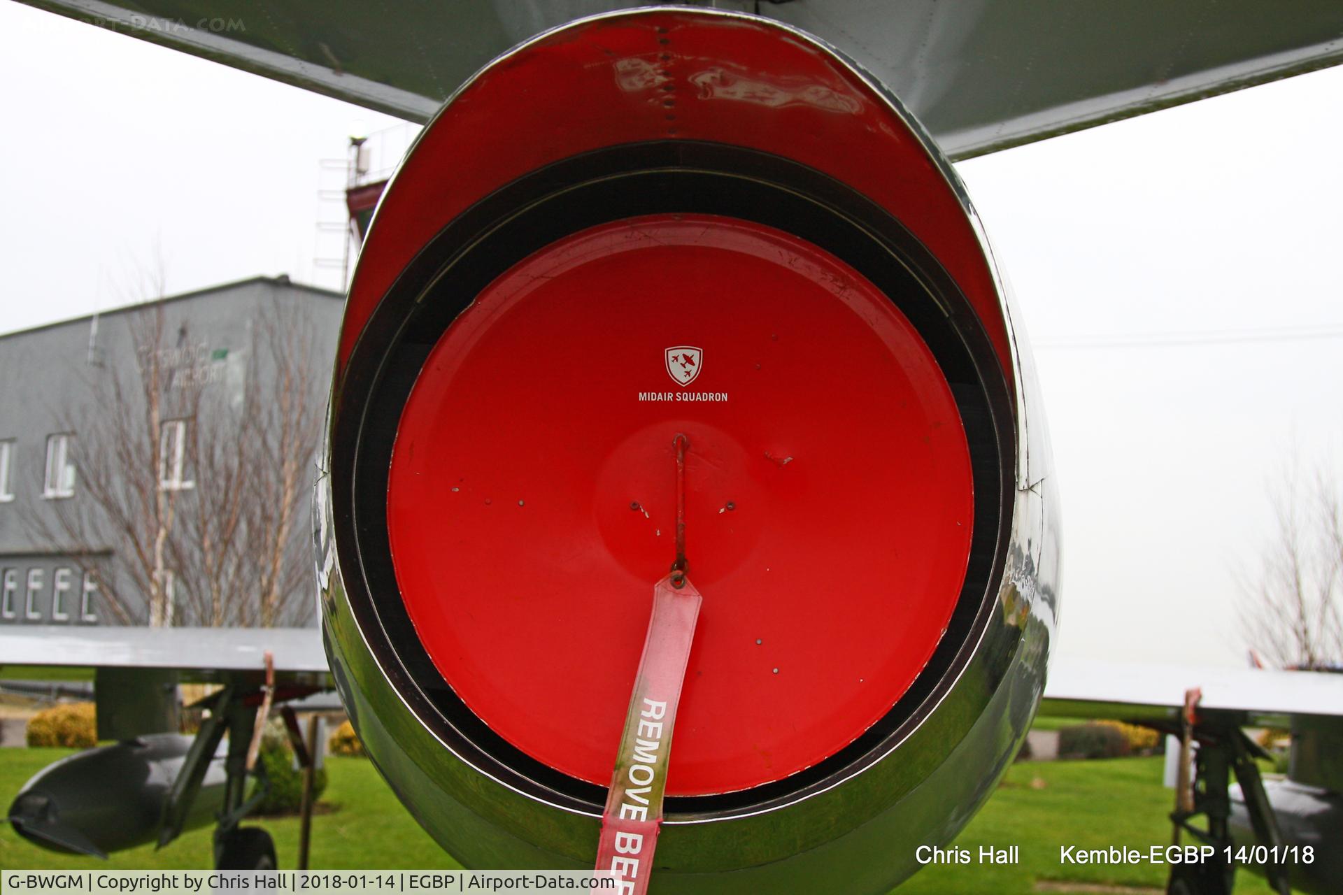 G-BWGM, 1955 Hawker Hunter T.8C C/N HABL-003008, Kemble